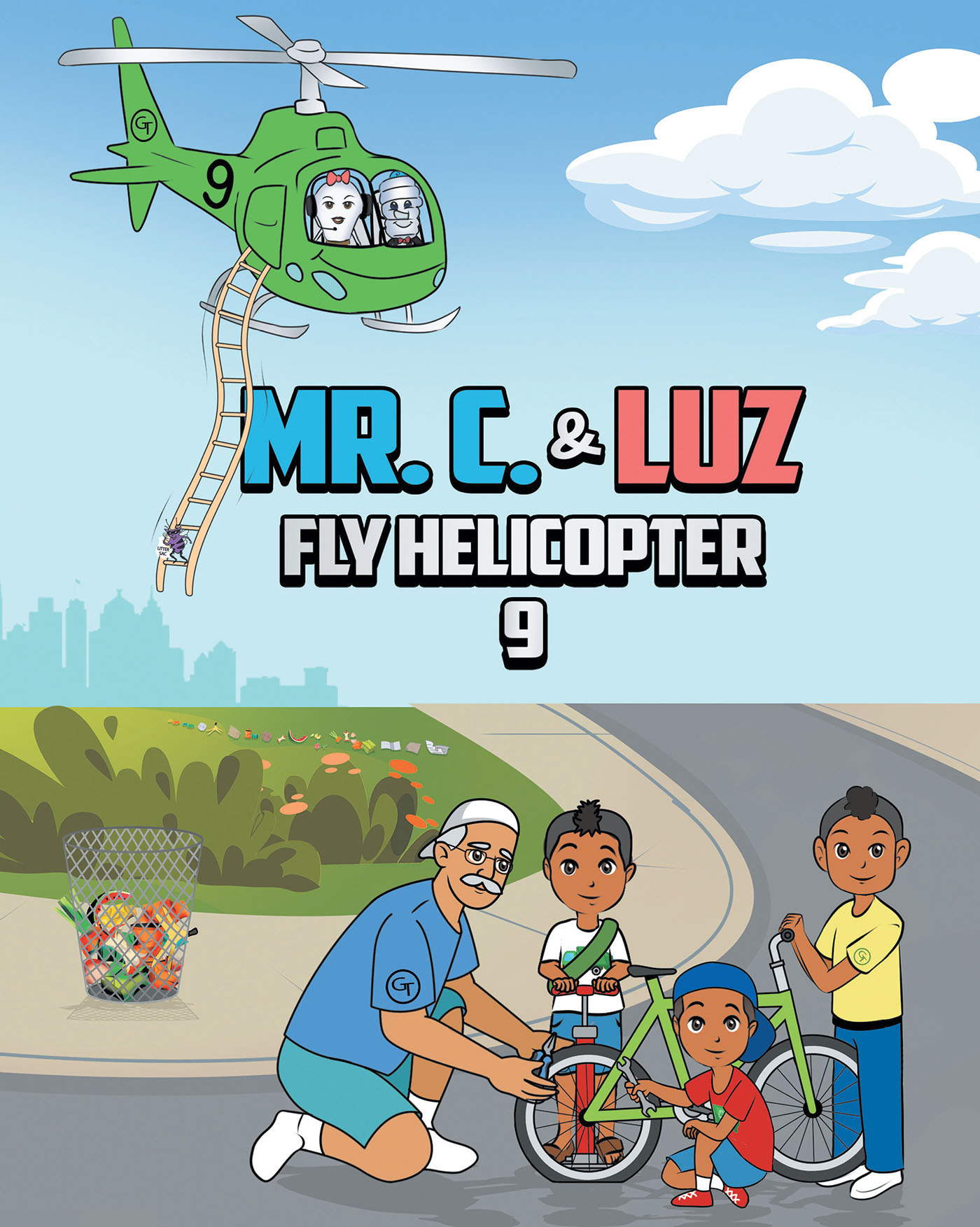 Katie’s New Book, "Mr. C. and Luz Fly Helicopter 9," Follows Three Boys and Their Grandfather as They Encounter the Litterbug's Return and Seek Help from Special Friends
