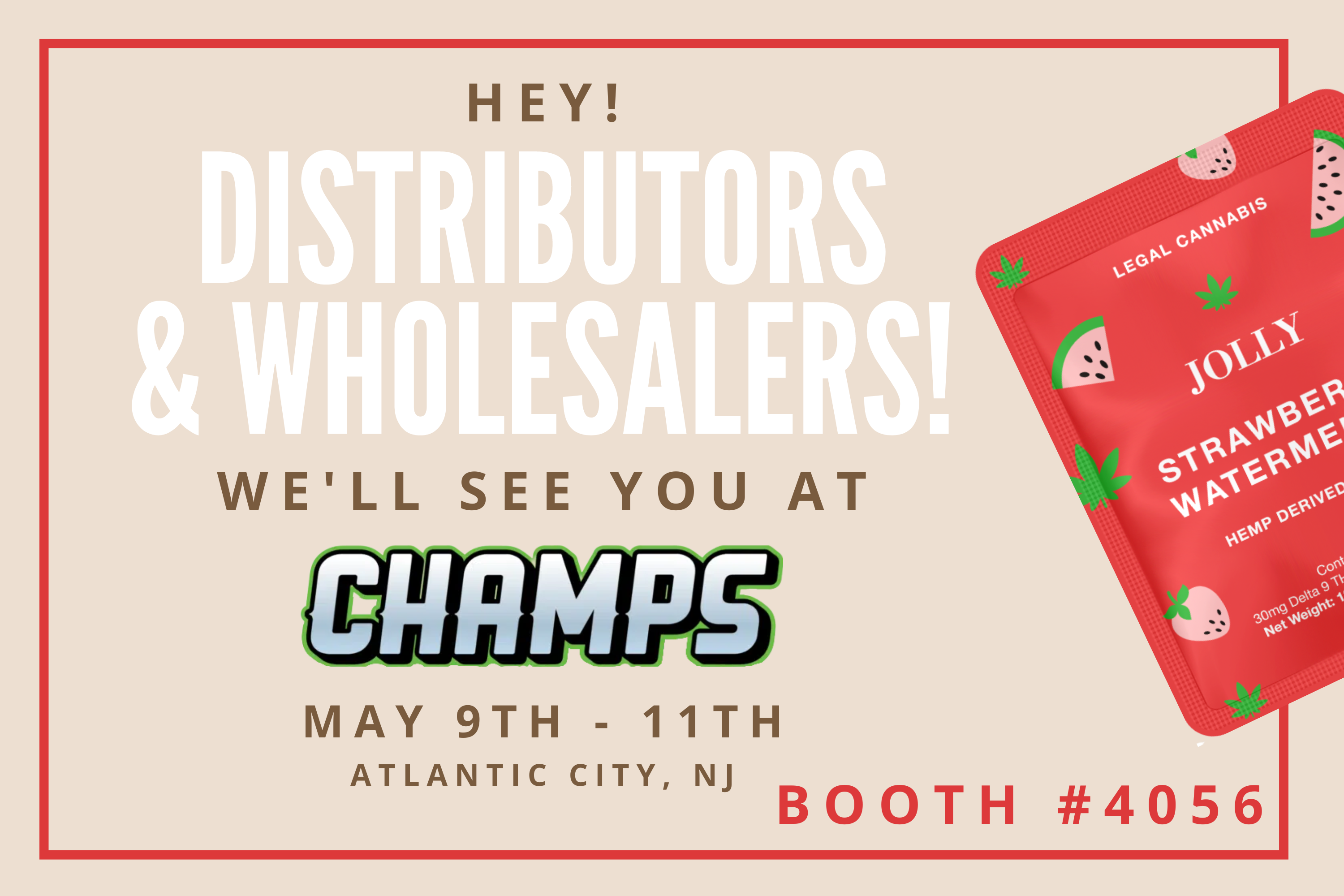 Jolly Cannabis to Exhibit at Champs Atlantic City, Booth 4056