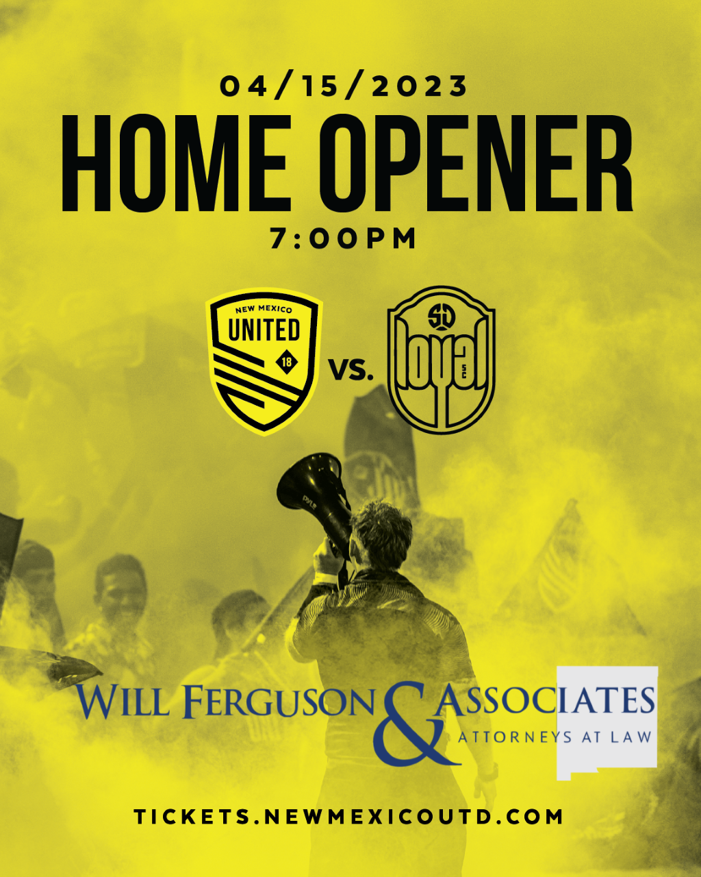 Will Ferguson & Associates Becomes the Newest Corporate Sponsor of the Yellow Card for New Mexico United, Albuquerque’s Professional United Soccer League Team