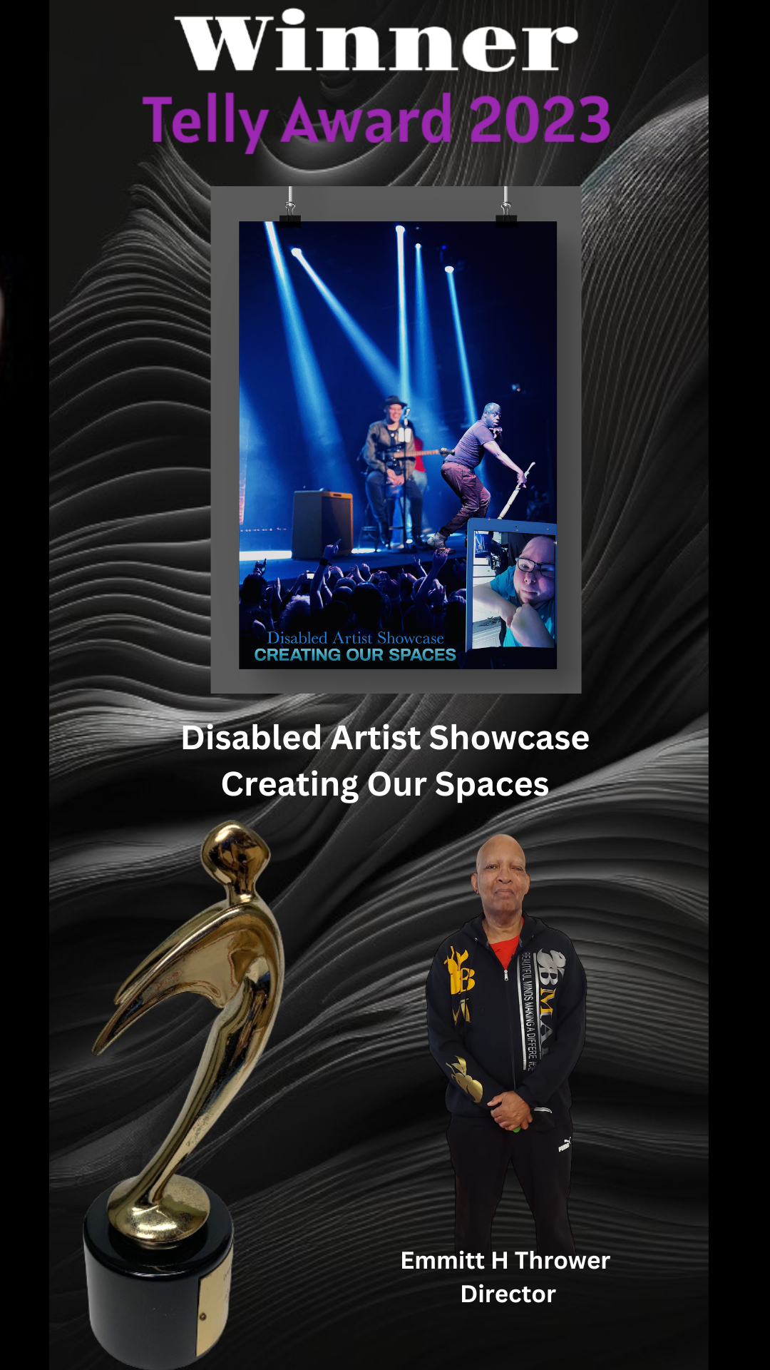 Disabled Artist Showcase: Creating Our Spaces Wins a Telly Award at the 44th Annual Awards Presentation