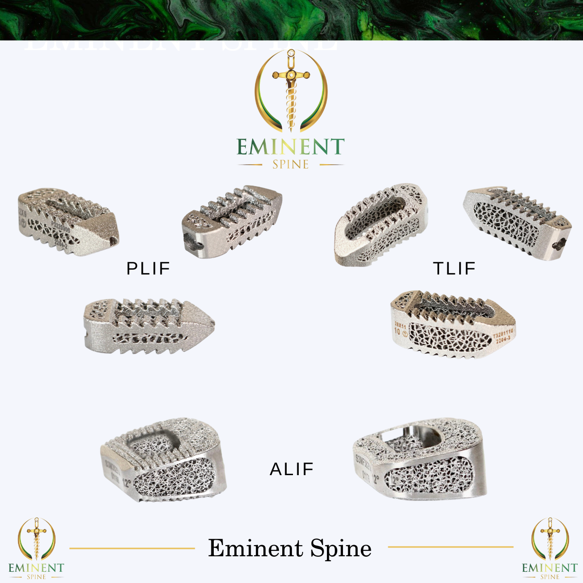 Eminent Spine’s 3D Titanium Lumbar Interbody Fusion Systems, PLIF/TLIF/ALIF, Received US-FDA 510(k) Clearance as of May 15, 2023