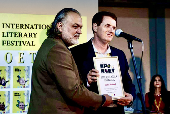 Gjekë Marinaj Honored with Pro Poet Award in Serbia