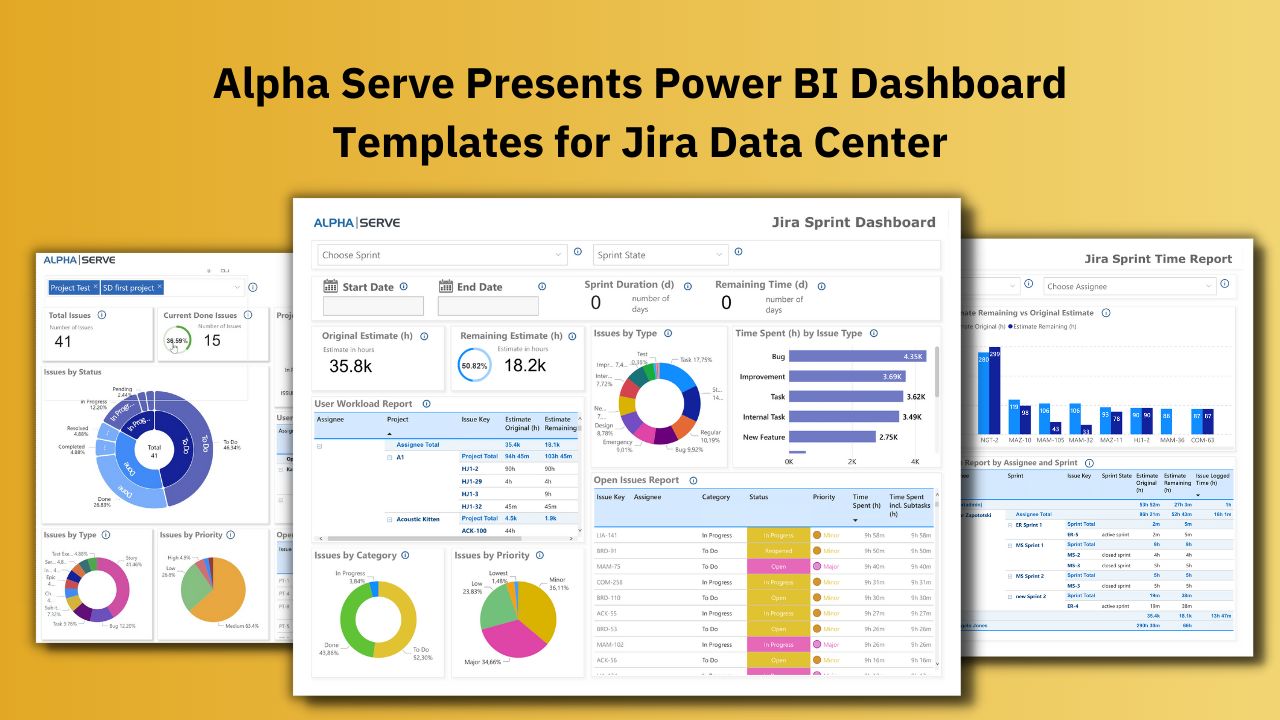 Alpha Serve Presents Power BI Dashboard Templates for Jira Data Center