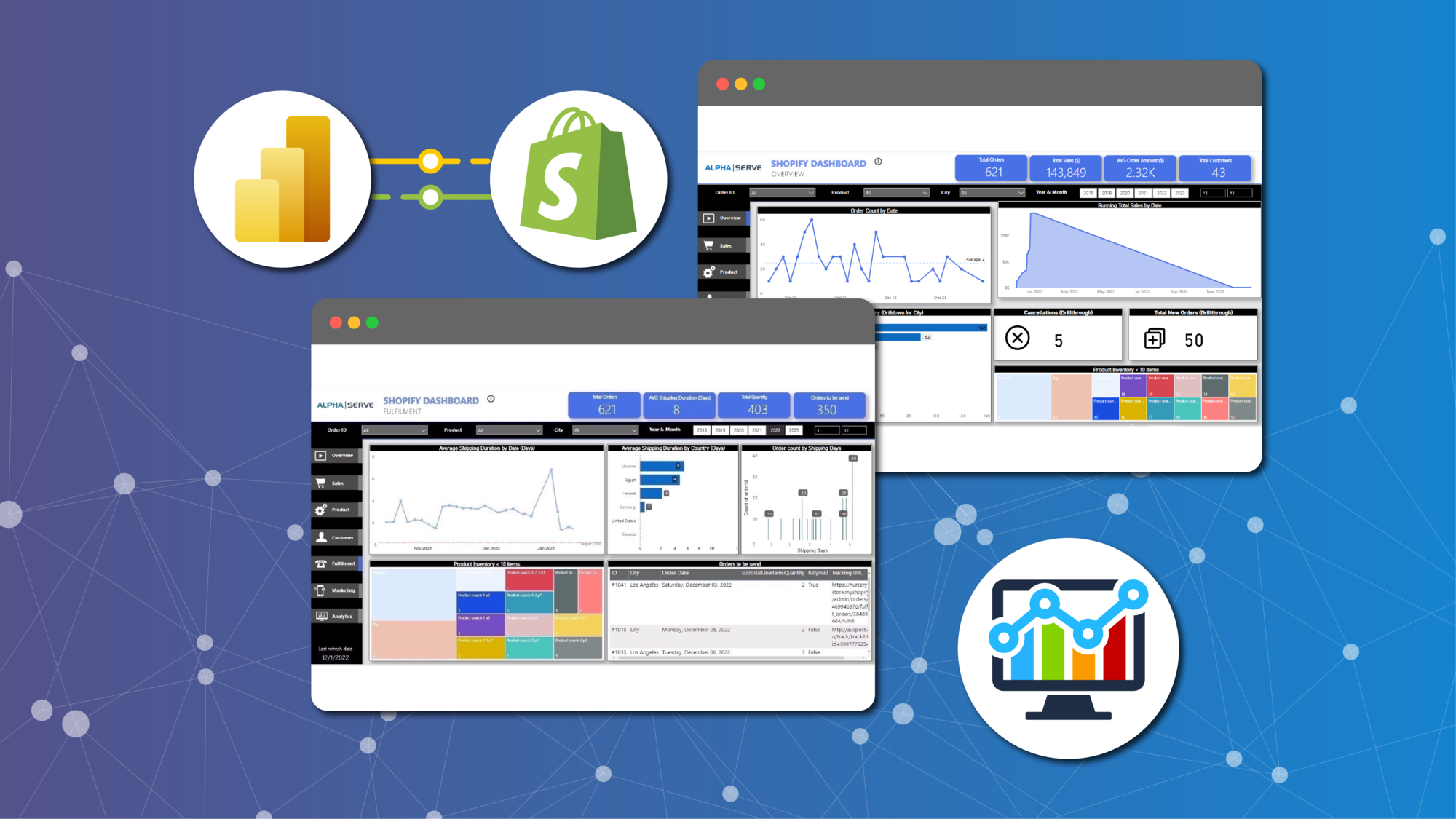 Shopify Power BI Dashboard Templates Are Now Available for Power BI Connector for Shopify