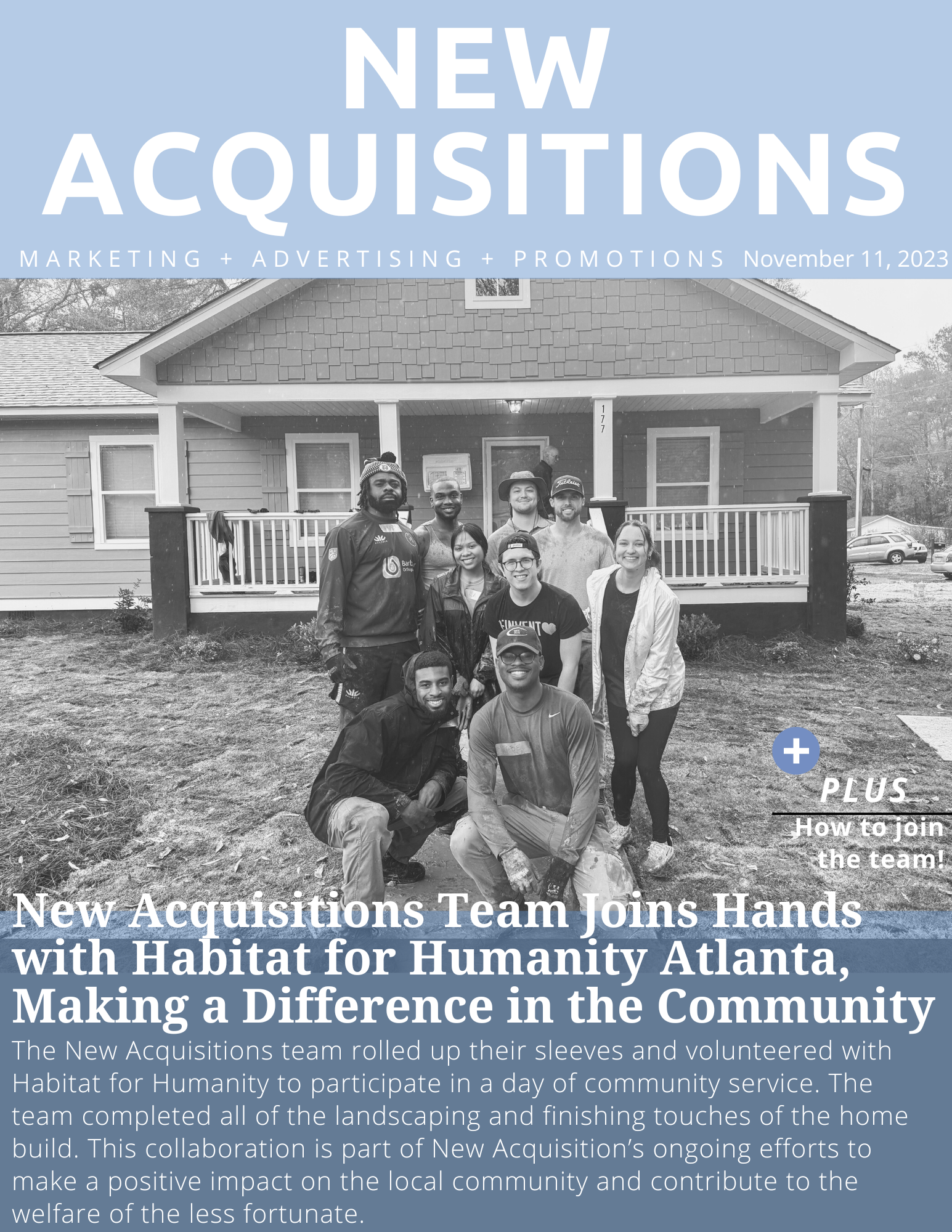 New Acquisitions Team Joins Hands with Atlanta Habitat for Humanity
