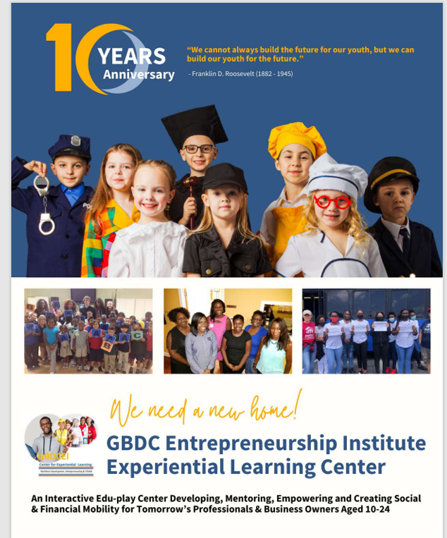 GBDC Entrepreneurship Institute Experiential Learning Center Invites the Community to Celebrate 10th Anniversary with a Day of Giving