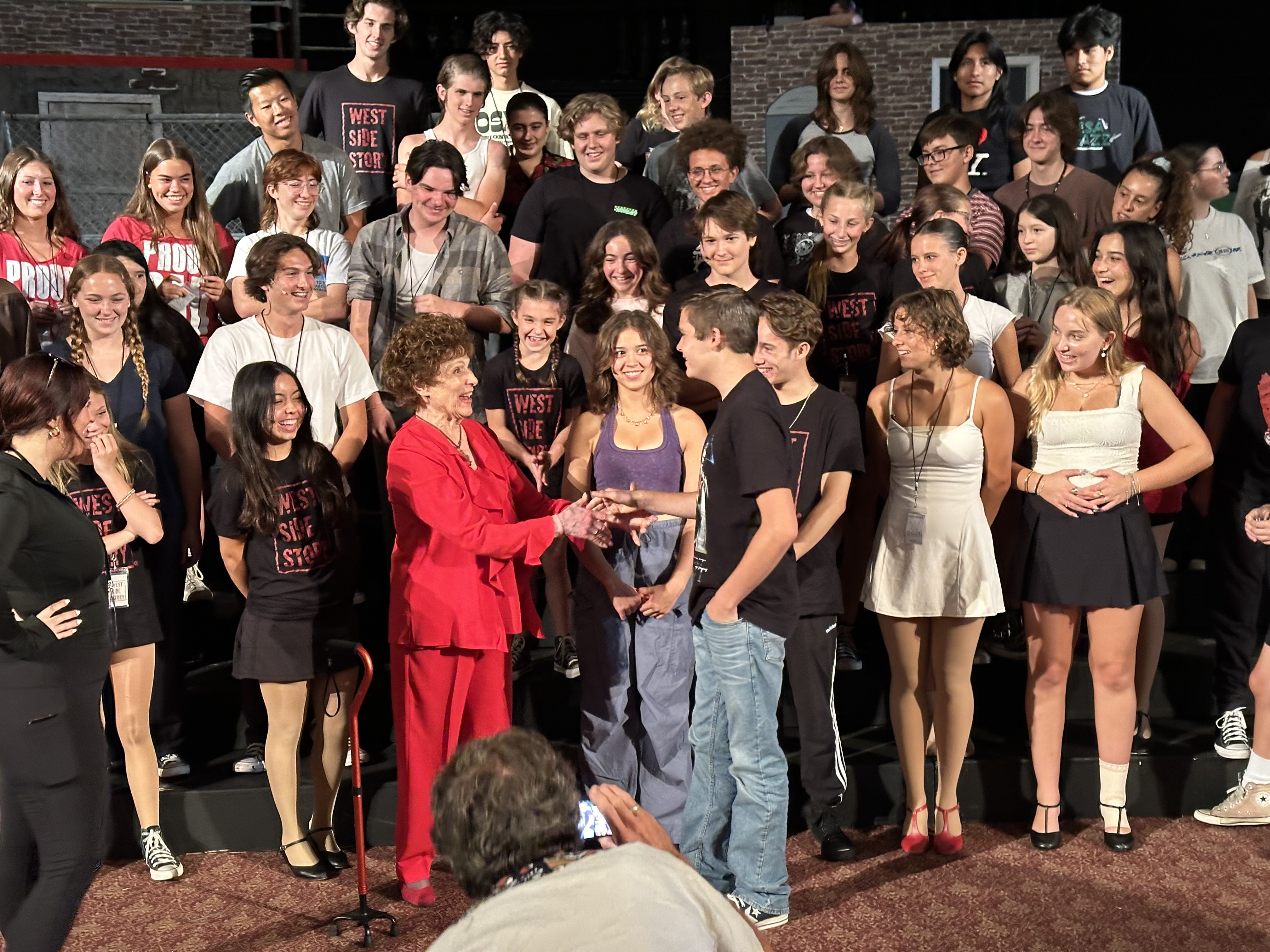 Carol Lawrence, Original "Maria" on Broadway in West Side Story Visits Cast of OCCT in Huntington Beach