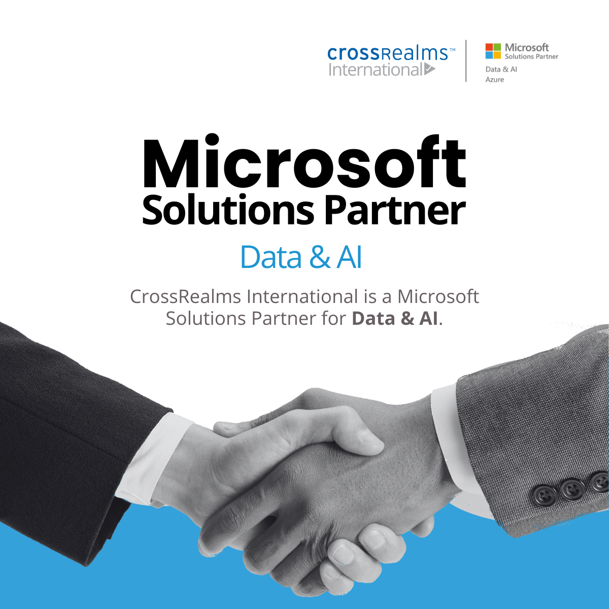 CrossRealms International Achieves Microsoft Solutions Partner for Data & AI Designation