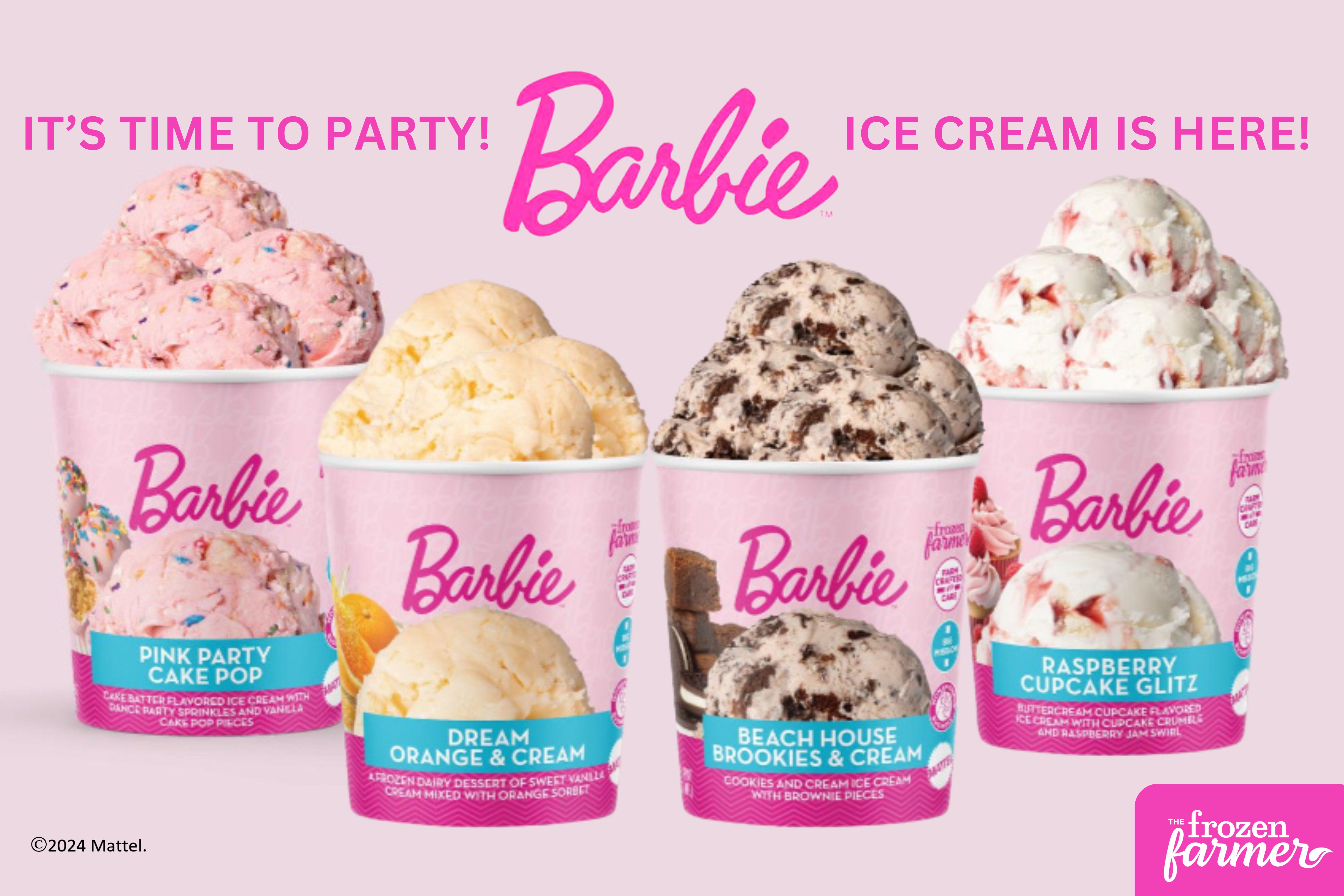 Prepare Your Tastebuds to Party with Barbie Ice Cream Pints by The Frozen Farmer