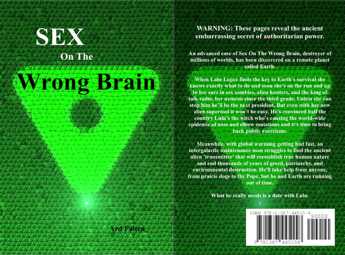 Provocative SF Comedy Novel “Sex On the Wrong Brain”, Site, Suggest Fascism is a Masturbation Problem That Can be Reduced with a Simple Planetary Sex Ed Lesson