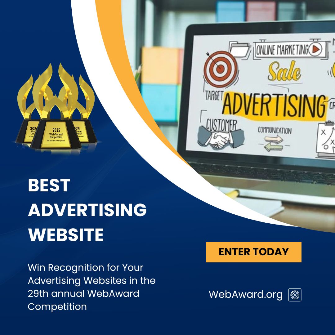 2025 Best Advertising Website Up for Grabs in 29th Annual WebAward Competition