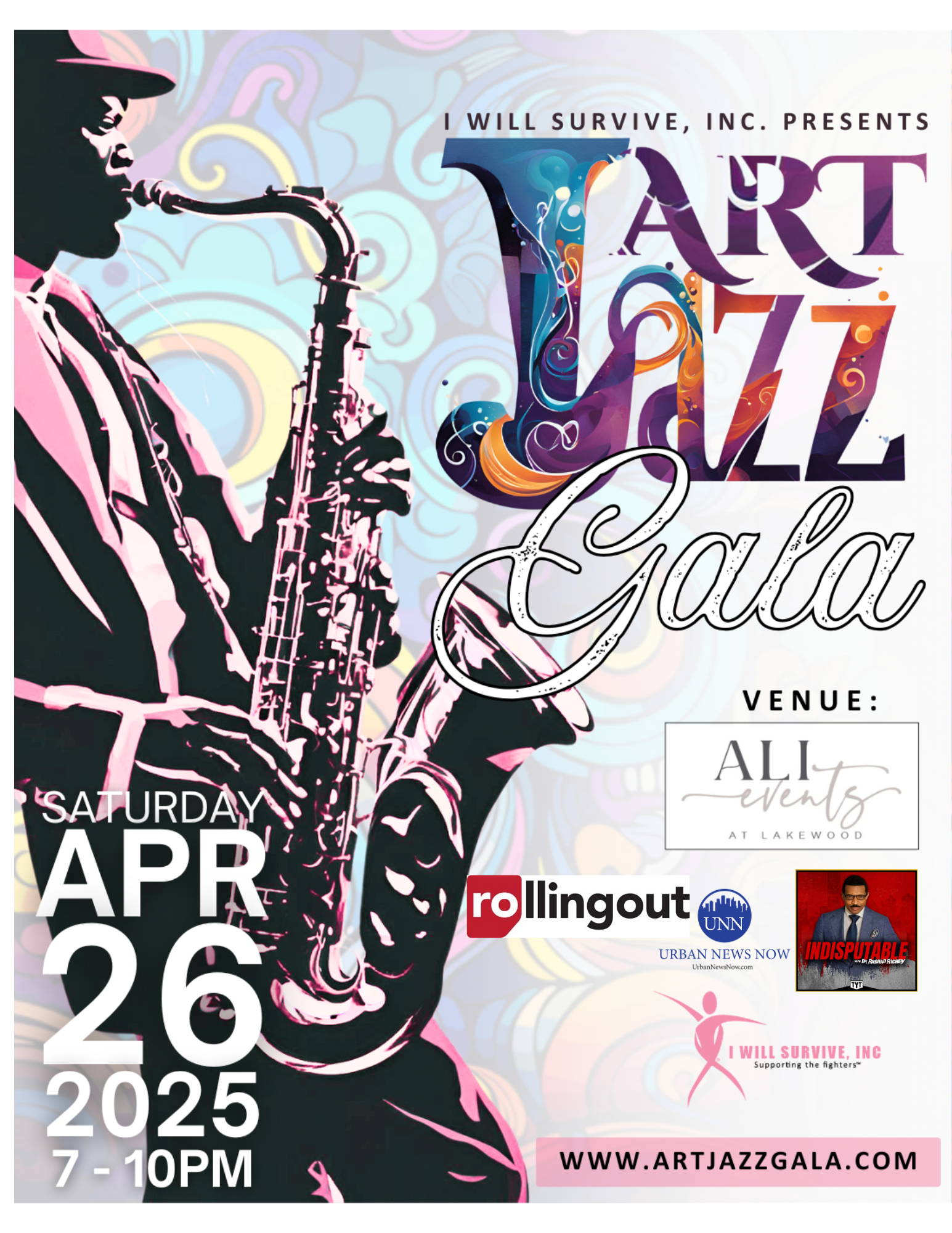 I Will Survive, Inc. Presents the 2025 Art Jazz Gala: A Night of Music, Art & Philanthropy to Support Breast Cancer Warriors