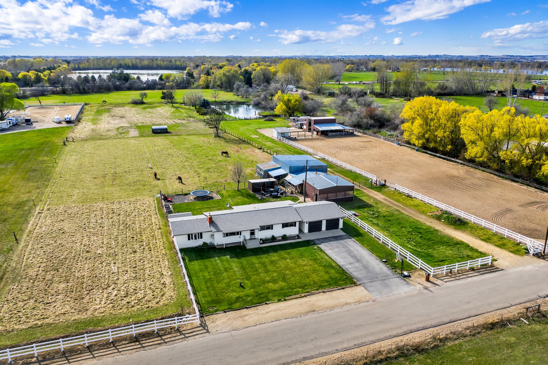 Equestrian Estate with Barn and Arena in Eagle, Idaho Presented by City of Trees Real Estate