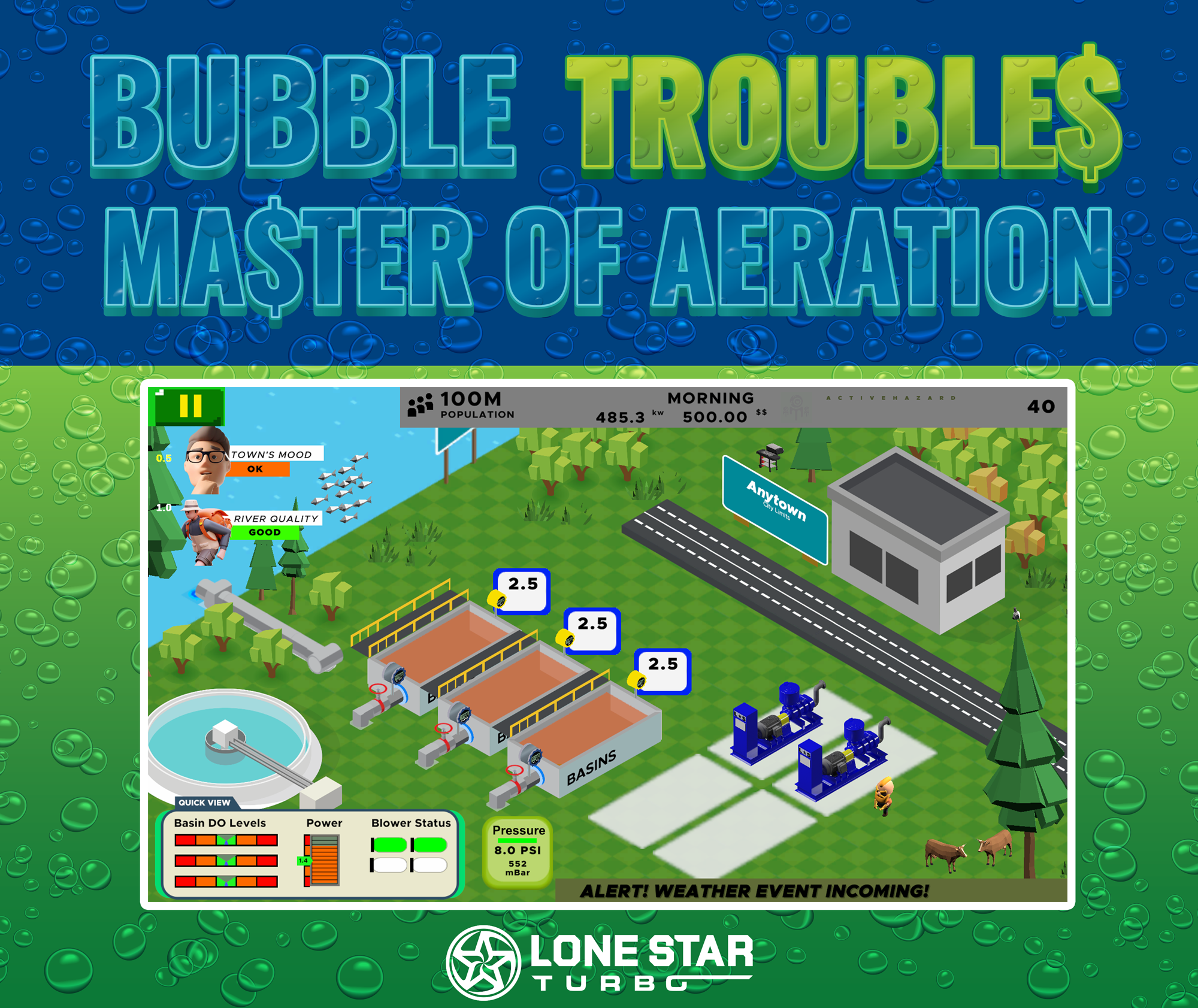Learning with an Engaging Twist: a Custom Video Game for Aeration System Optimization