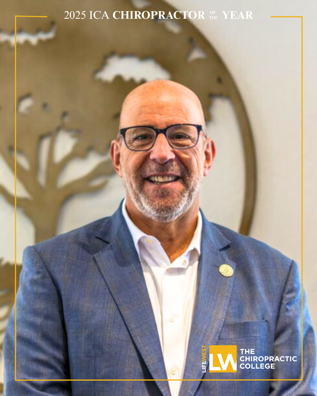 Life West President Dr. Ron Oberstein Takes Top ICA Honor in Chiropractic