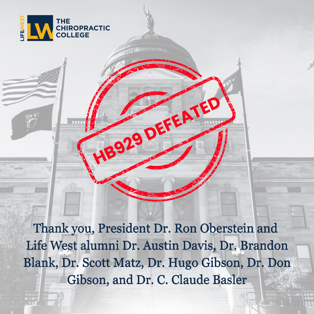 Life West Helps Defeat Montana HB929, Upholding Chiropractic Integrity