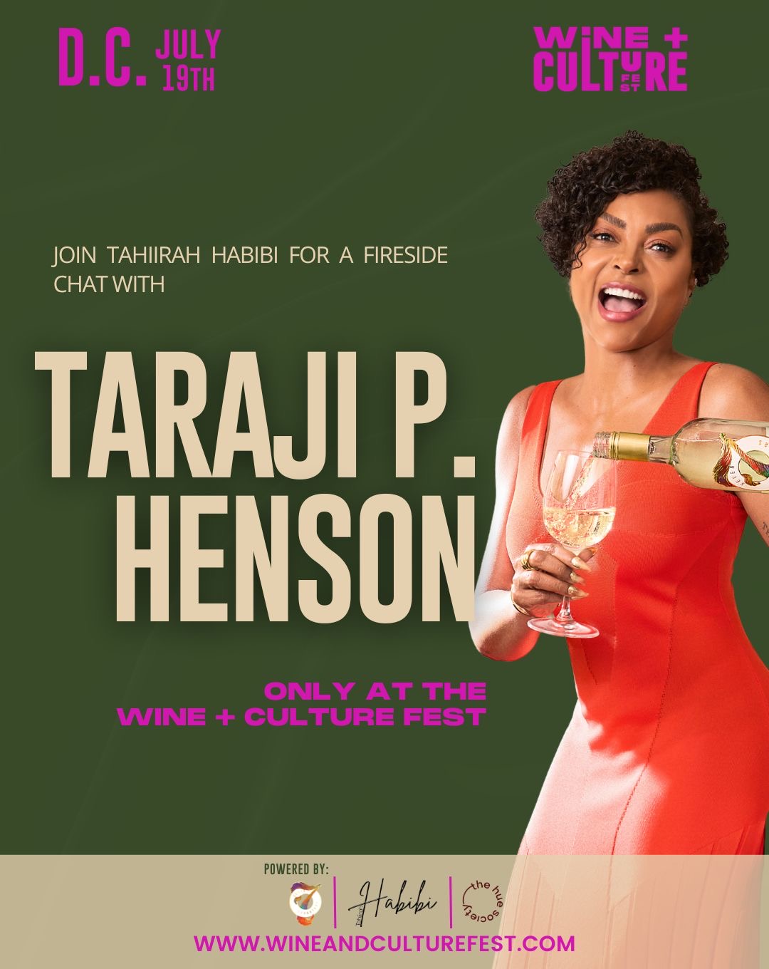 Taraji P. Henson Joins Wine & Culture Fest 2025 for a Fireside Chat with Festival Founder Tahiirah Habibi