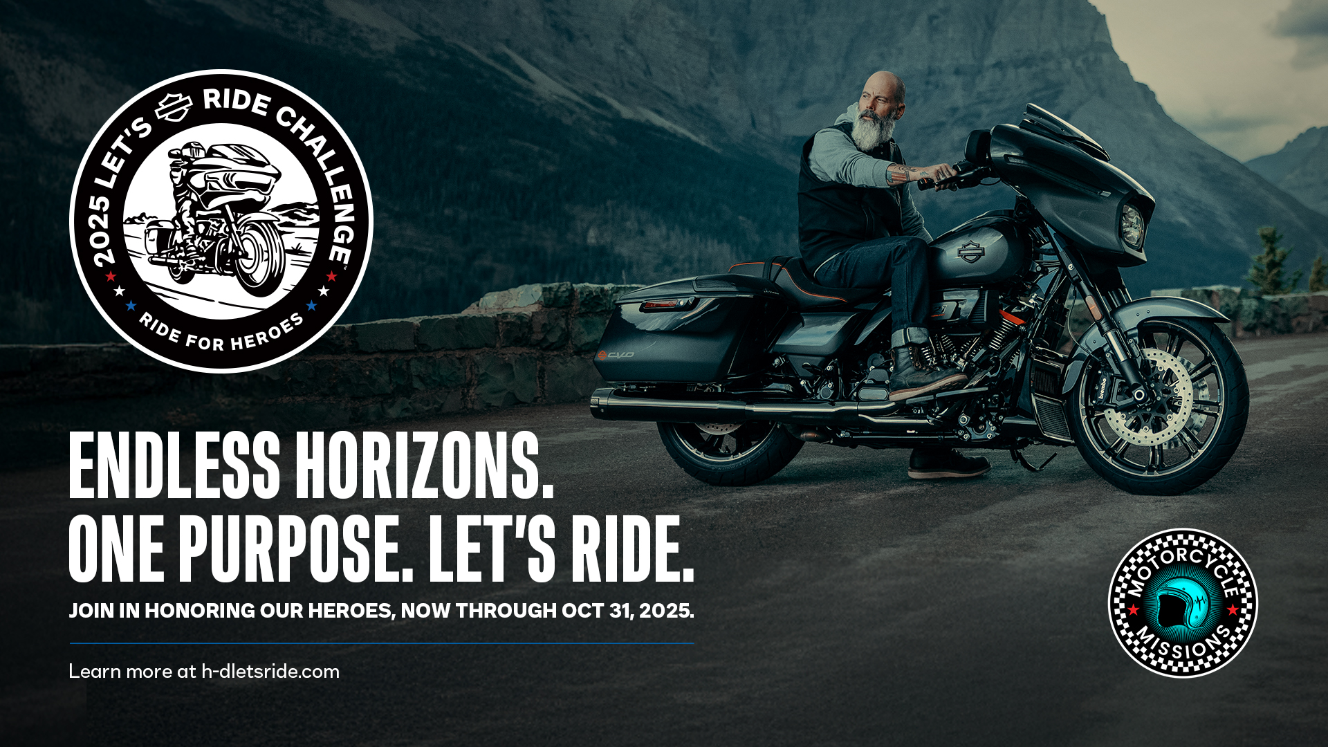 Motorcycle Missions Selected as Beneficiary of Harley-Davidson’s 2025 Let’s Ride Challenge™