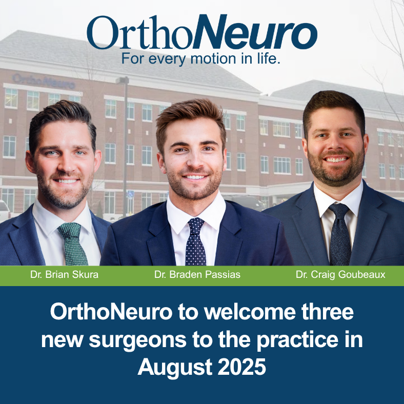 OrthoNeuro Expands Orthopedic and Spine Care with Addition of Three Fellowship-Trained Surgeons