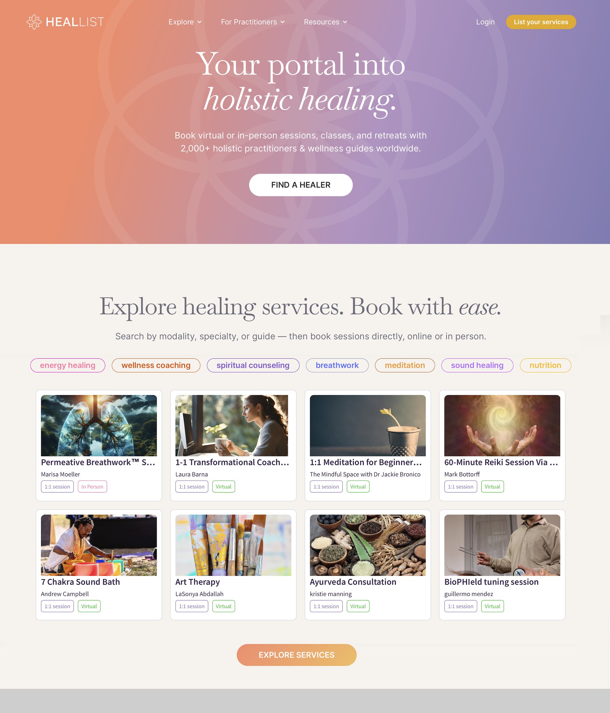 Heallist Launches All-in-One Platform to Book 3,000+ Holistic Services Across 200+ Modalities Worldwide