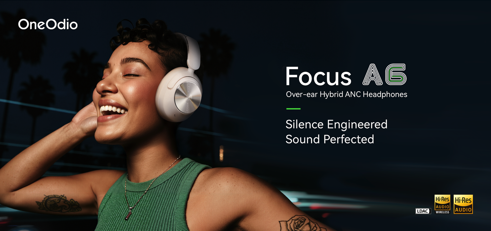 OneOdio Unveils Focus A6: Latest ANC Headphones with CNC-Milled Aviation-grade Aluminum Alloy CD Patterns