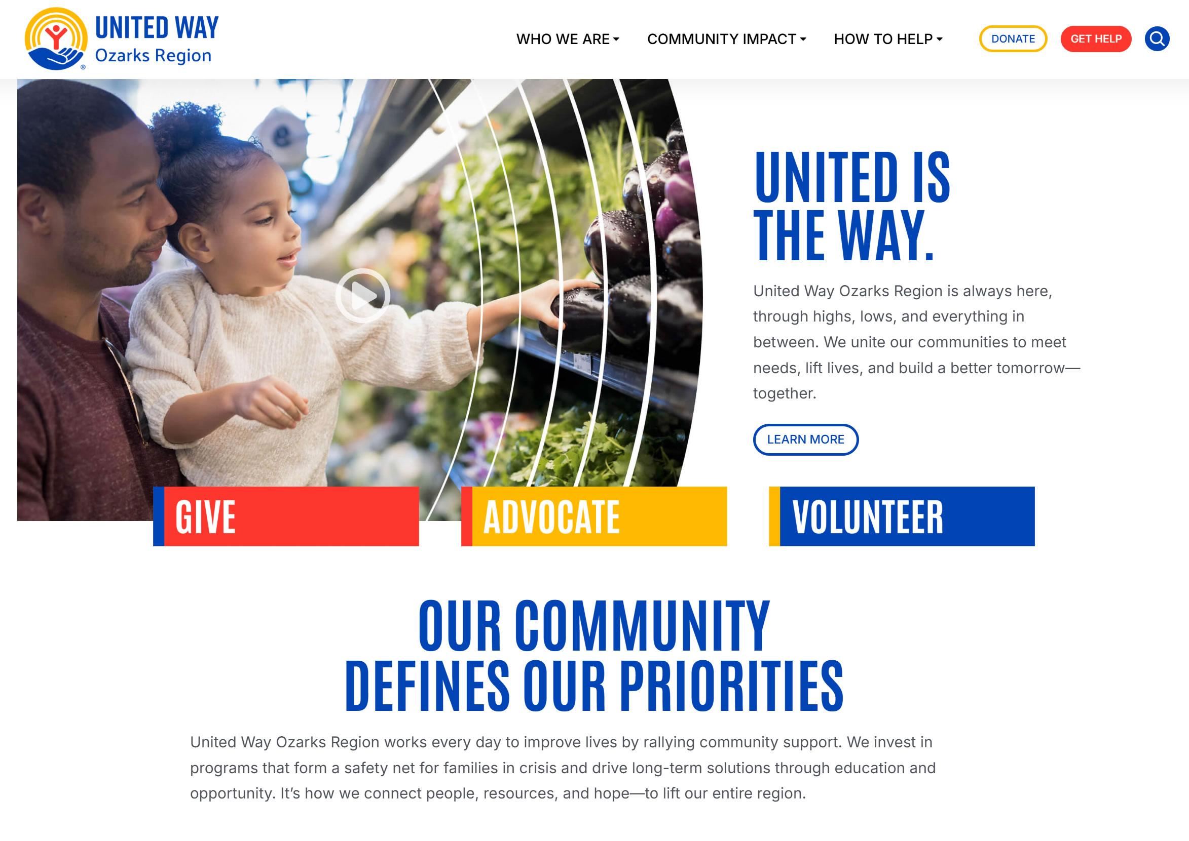 incend Media Delivers New Website for United Way Ozarks Region, Aligned with Nationwide Brand Refresh