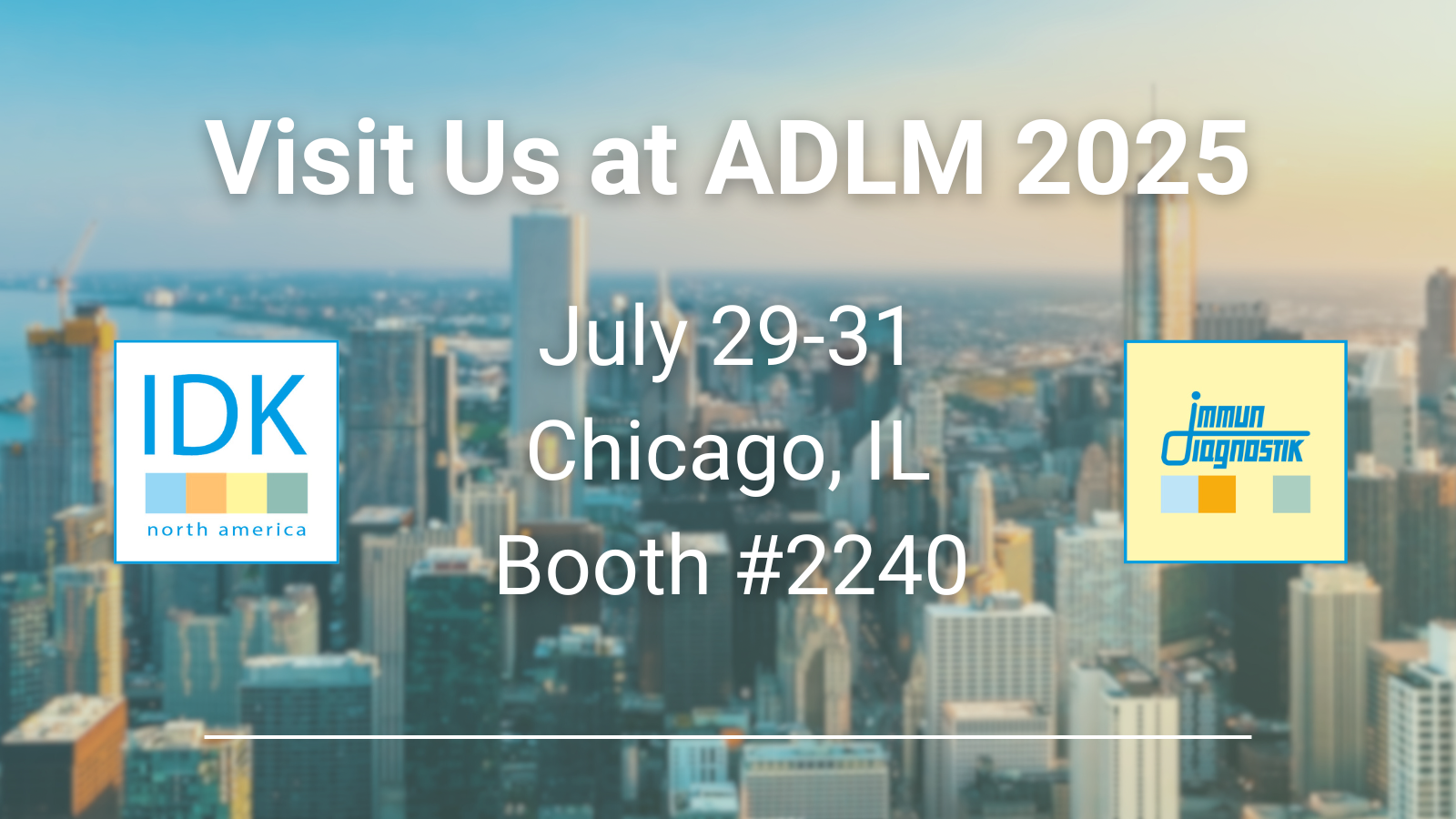 Immundiagnostik to Highlight Innovative Detection Tools at 2025 ADLM Clinical Lab Expo