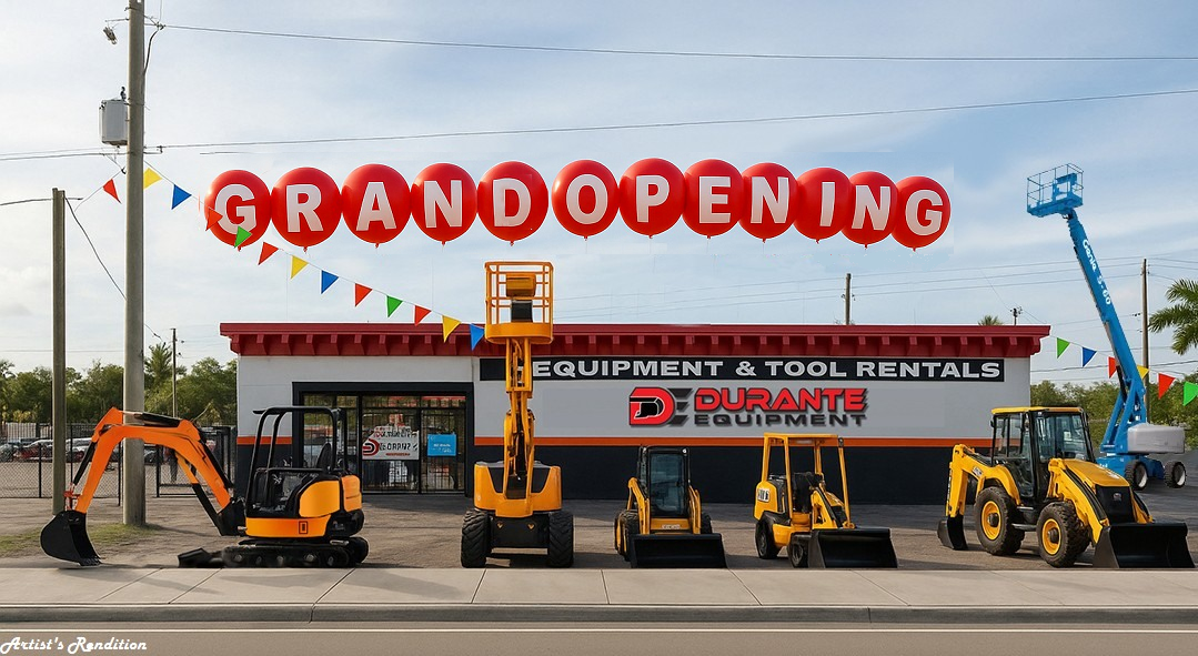 Durante Equipment Opens Second South Florida Location in Lake Worth, Expanding Service to Palm Beach County