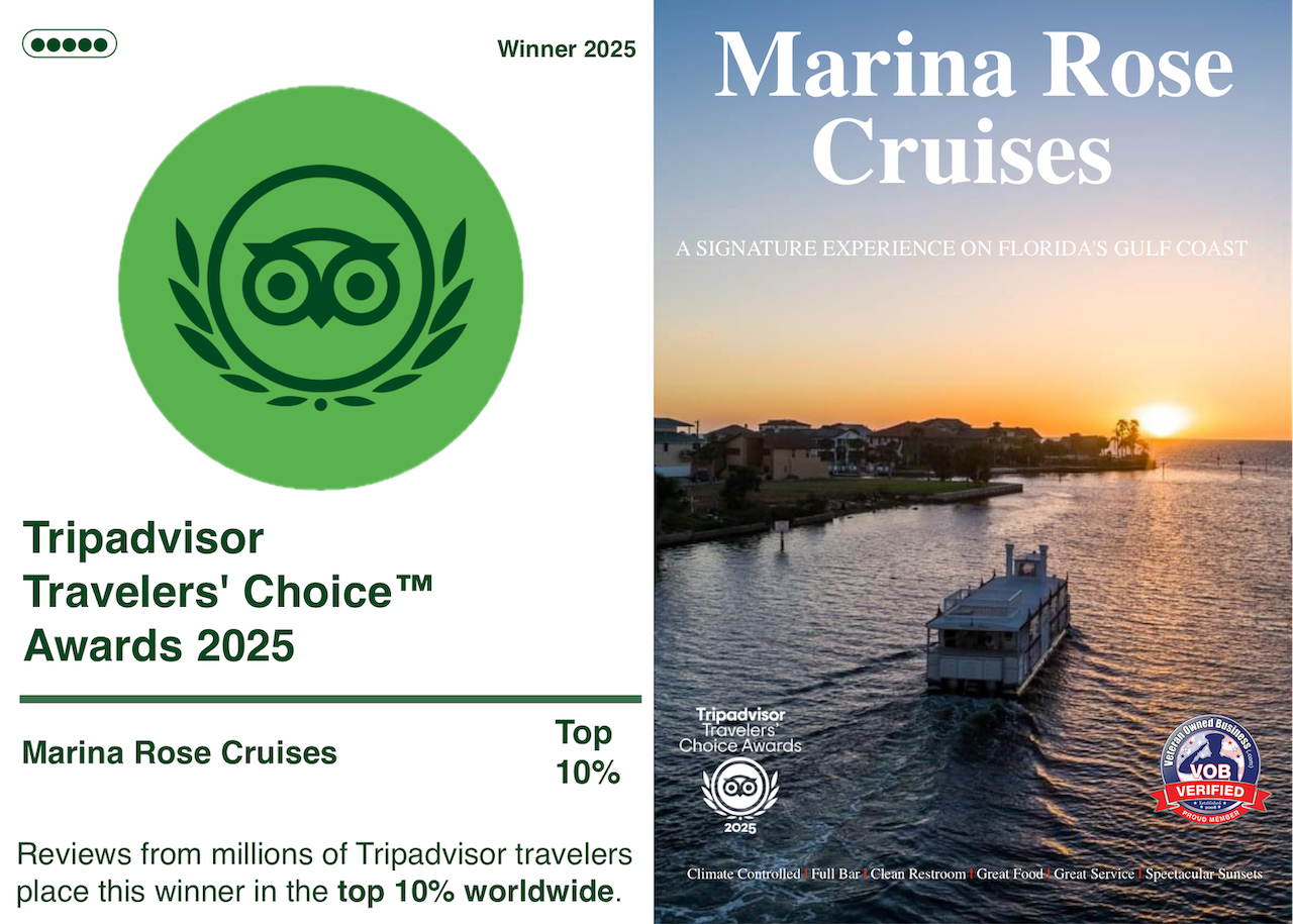 Marina Rose Cruises Named Tripadvisor Travelers’ Choice Winner for 2025, Recognized Among the Top 10% of Things-To-Do Worldwide