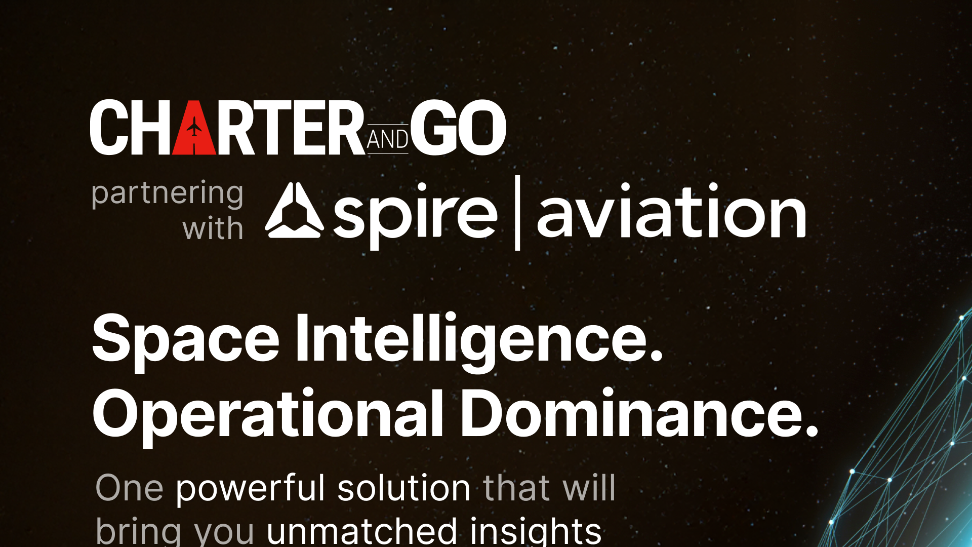 Charter and Go Teams Up with Spire Aviation to Bring Satellite-Based Flight Tracking to Charter Operators