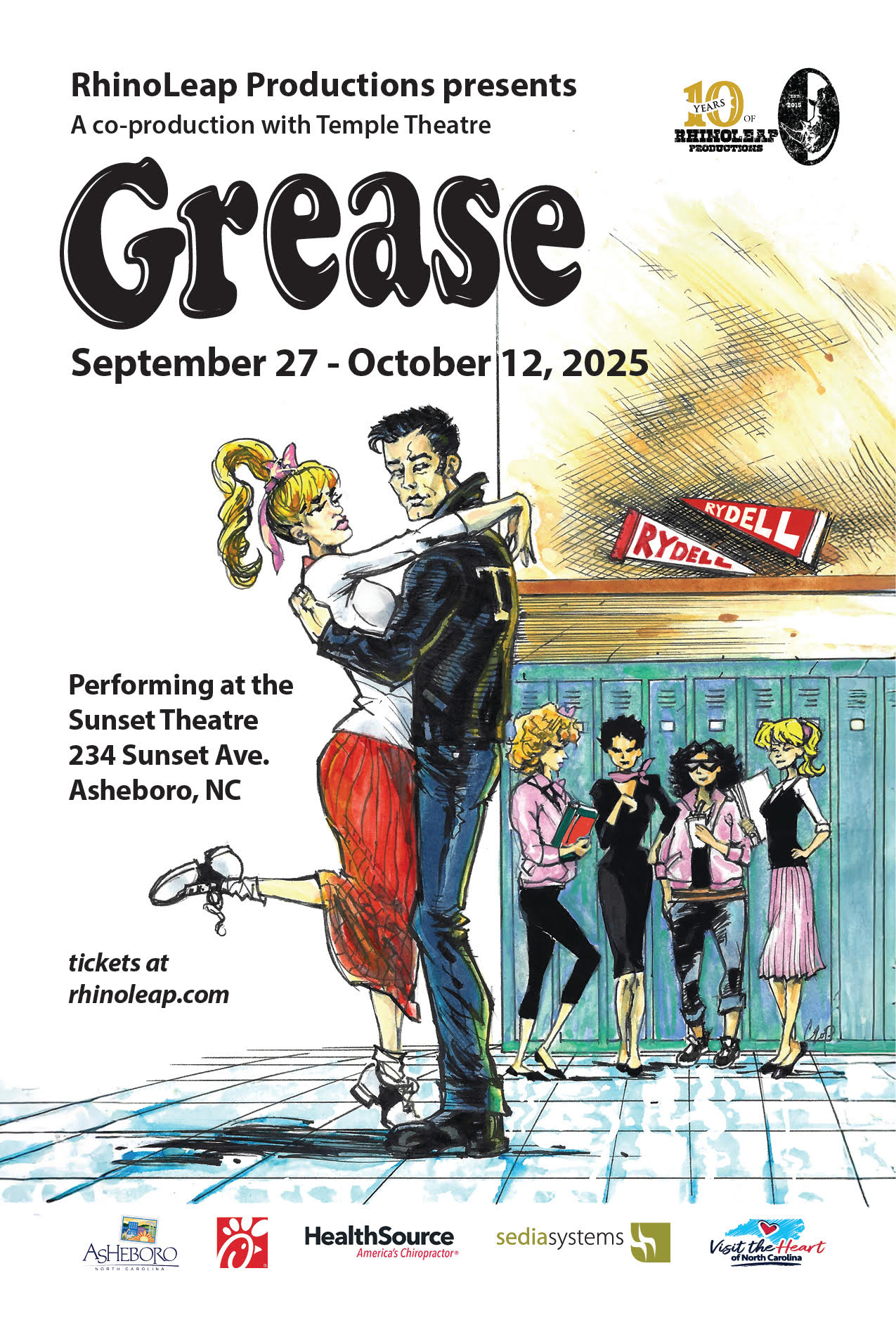 Grease Performs at Historic Sunset Theatre in Asheboro, NC