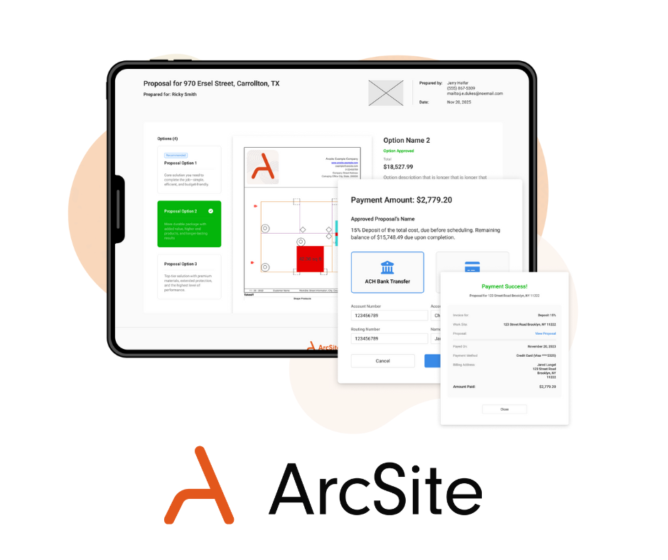 ArcSite Adds Powerful Features to Streamline Proposals to Payments - from Anywhere