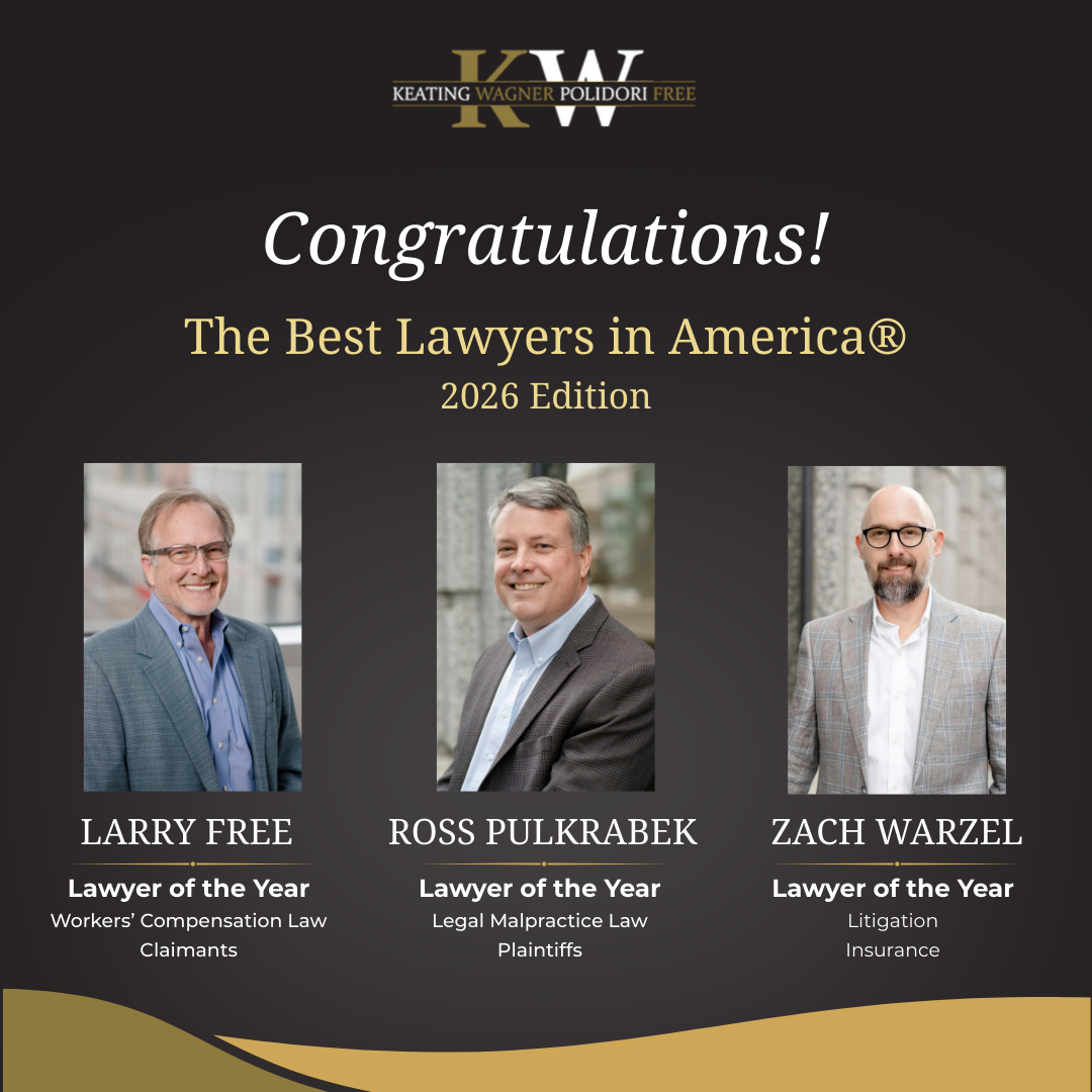 On Its 50th Anniversary, Keating Wagner Celebrates Prestigious "Lawyer of the Year" Honors for Three Attorneys