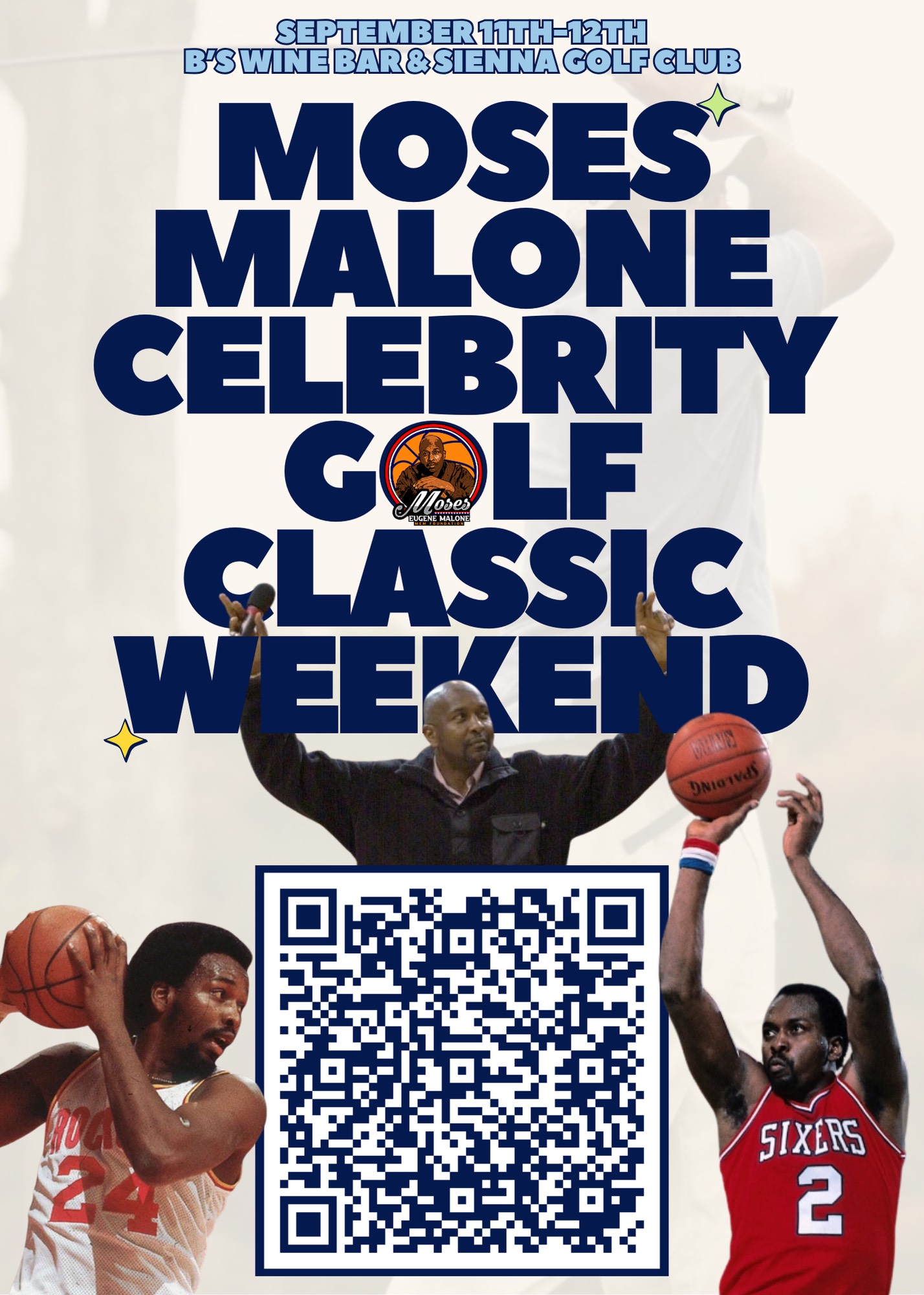 Come Celebrate the Spirit of Giving at the Moses Malone Celebrity Golf Classic at Sienna Golf Course