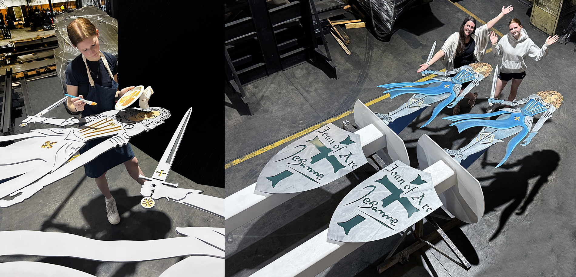 Bulldog Steel Fabrication Unveils Joan of Arc Statues to Benefit Veterans