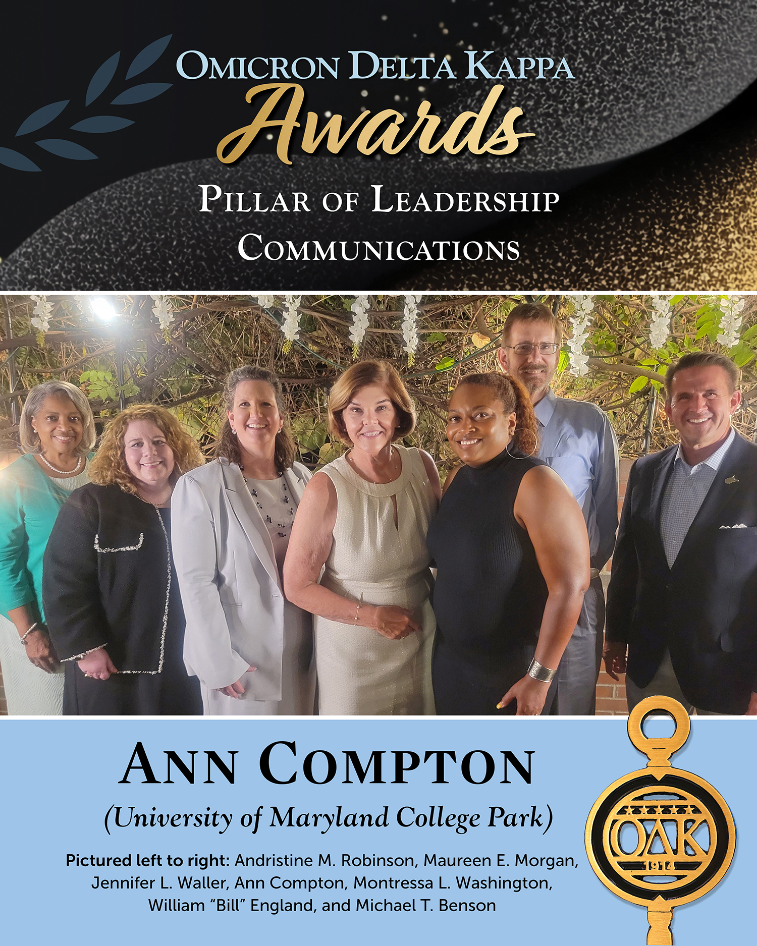 Ann Compton Awarded Omicron Delta Kappa Pillar of Leadership in Communications