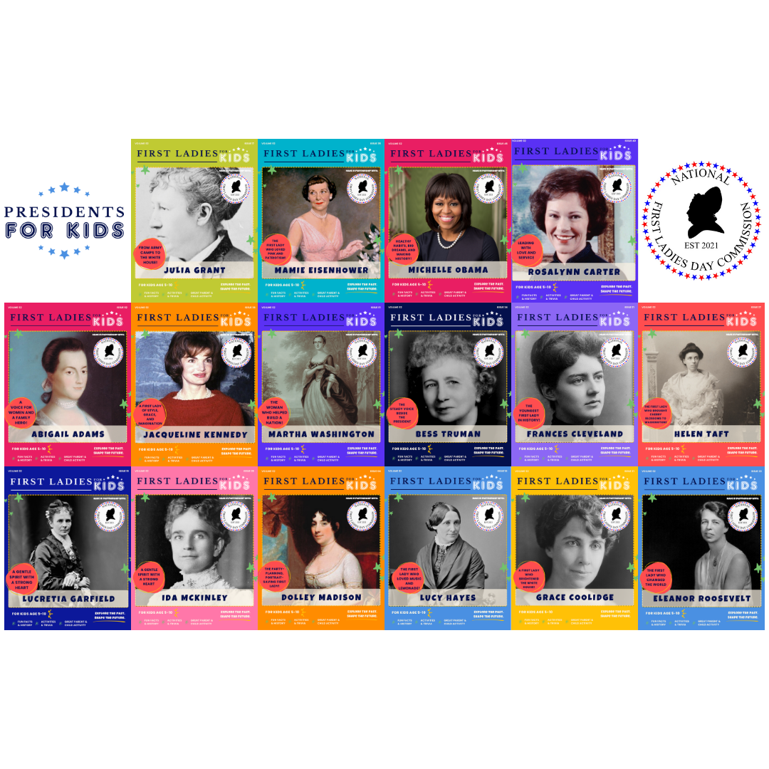National First Ladies Day Commission Announces Official Endorsement of “First Ladies for Kids,” a New Educational Collection from Presidents For Kids