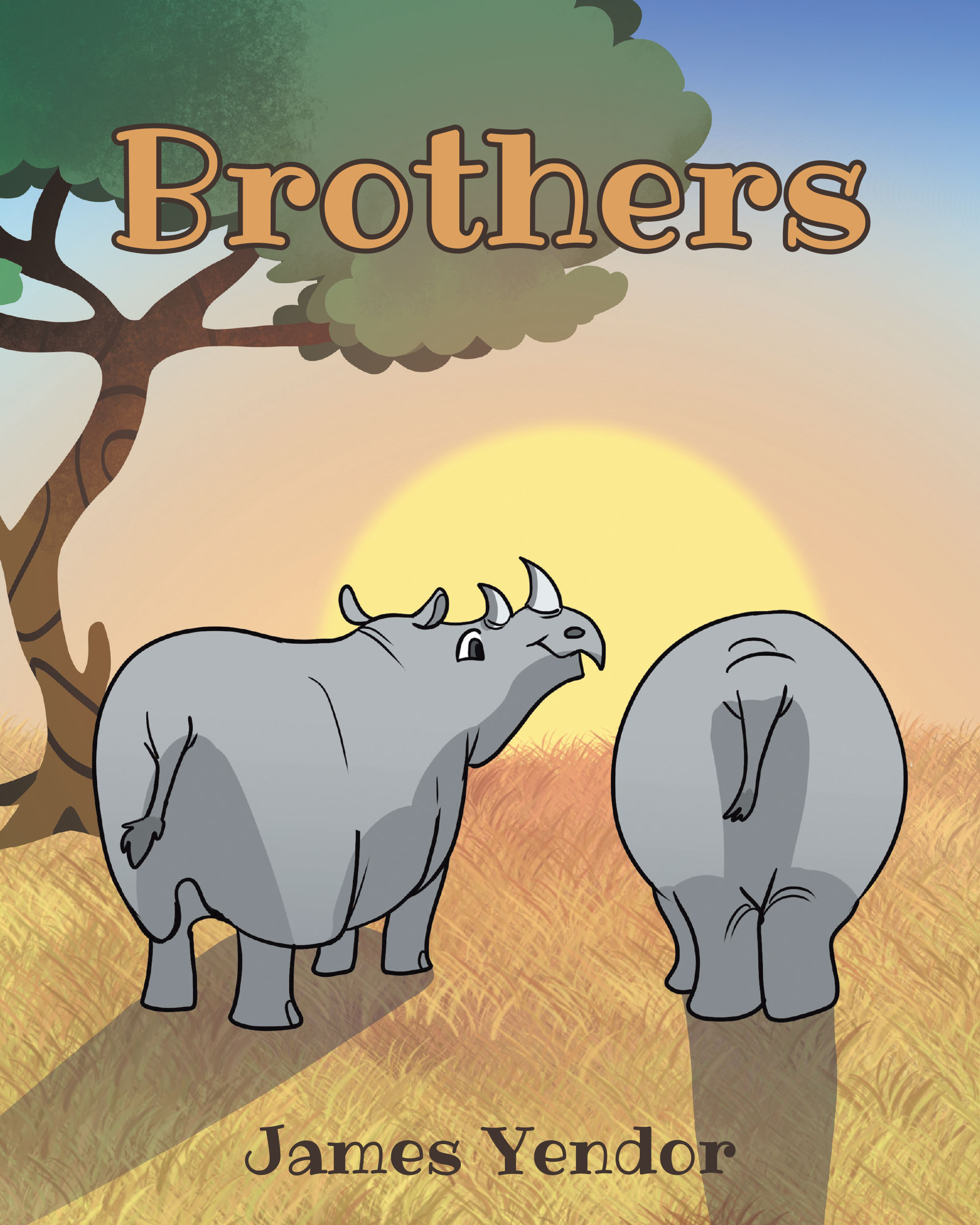 Author James Yendor’s New Book, "Brothers," is a Charming Tale That Follows a Rhino Who Worries About His Little Brother Without Horns on Their First Day of School