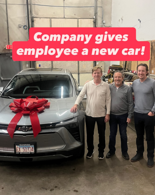 Advanced Moving & Storage Gifts Car to Longest-Tenured Employee in Recognition of Loyalty and Service