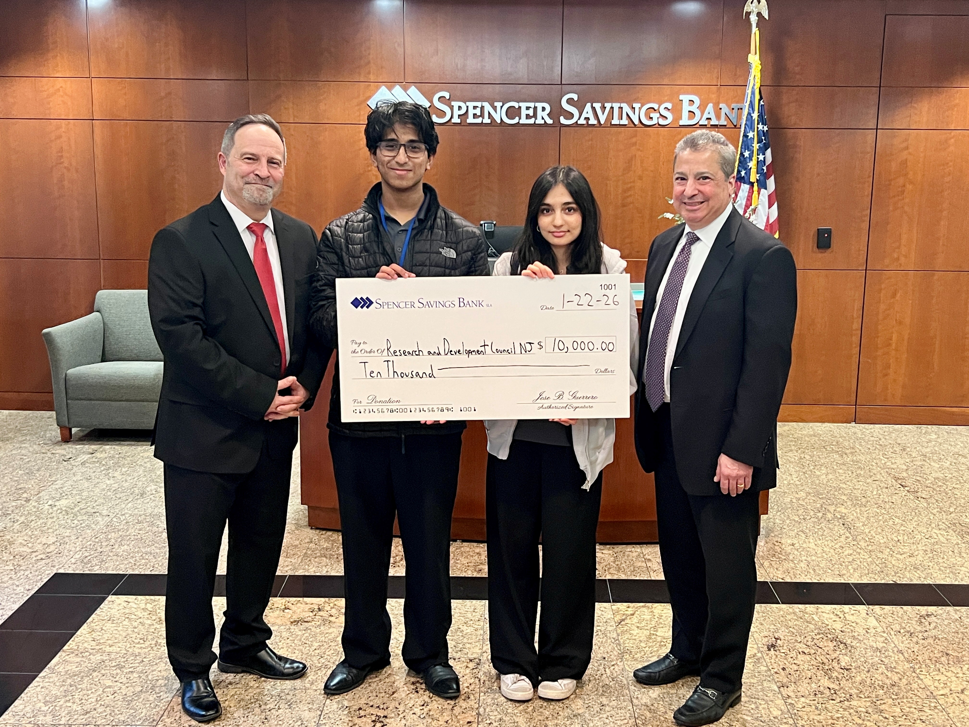 Spencer Savings Bank Donates $10,000 to STEM Education in New Jersey, Kicks Off STEM Month (March) Early