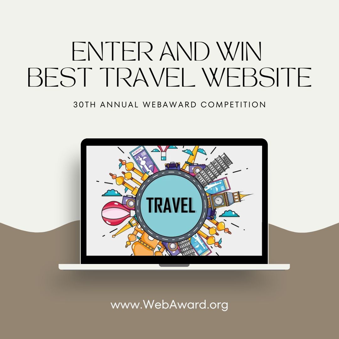 Best Travel Website to be Named by Web Marketing Association in 30th Annual WebAward Competition