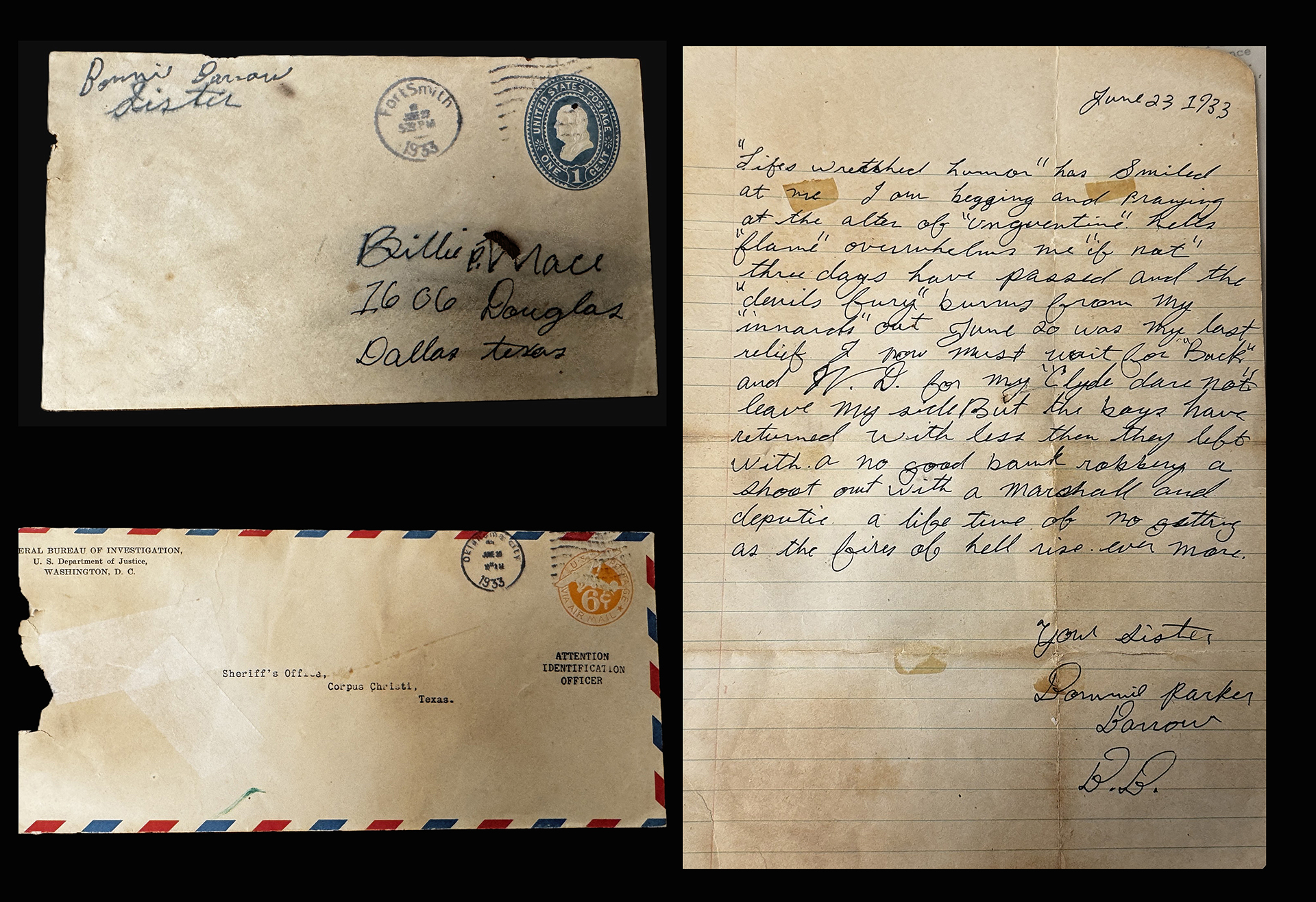 Lewis & Maese Antiques & Auctions to Feature Rare Bonnie Parker Letter in Upcoming "ManCave & Firearms" Auction