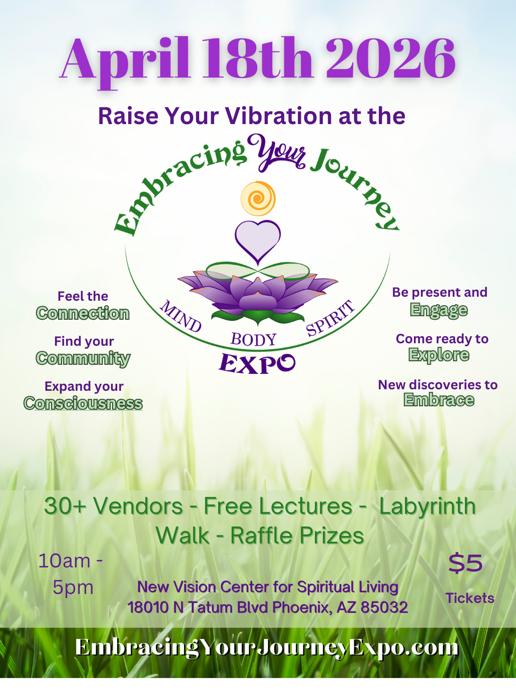 Embracing Your Journey Expo Celebrates Earth Day in Phoenix, Saturday April 18, 2026