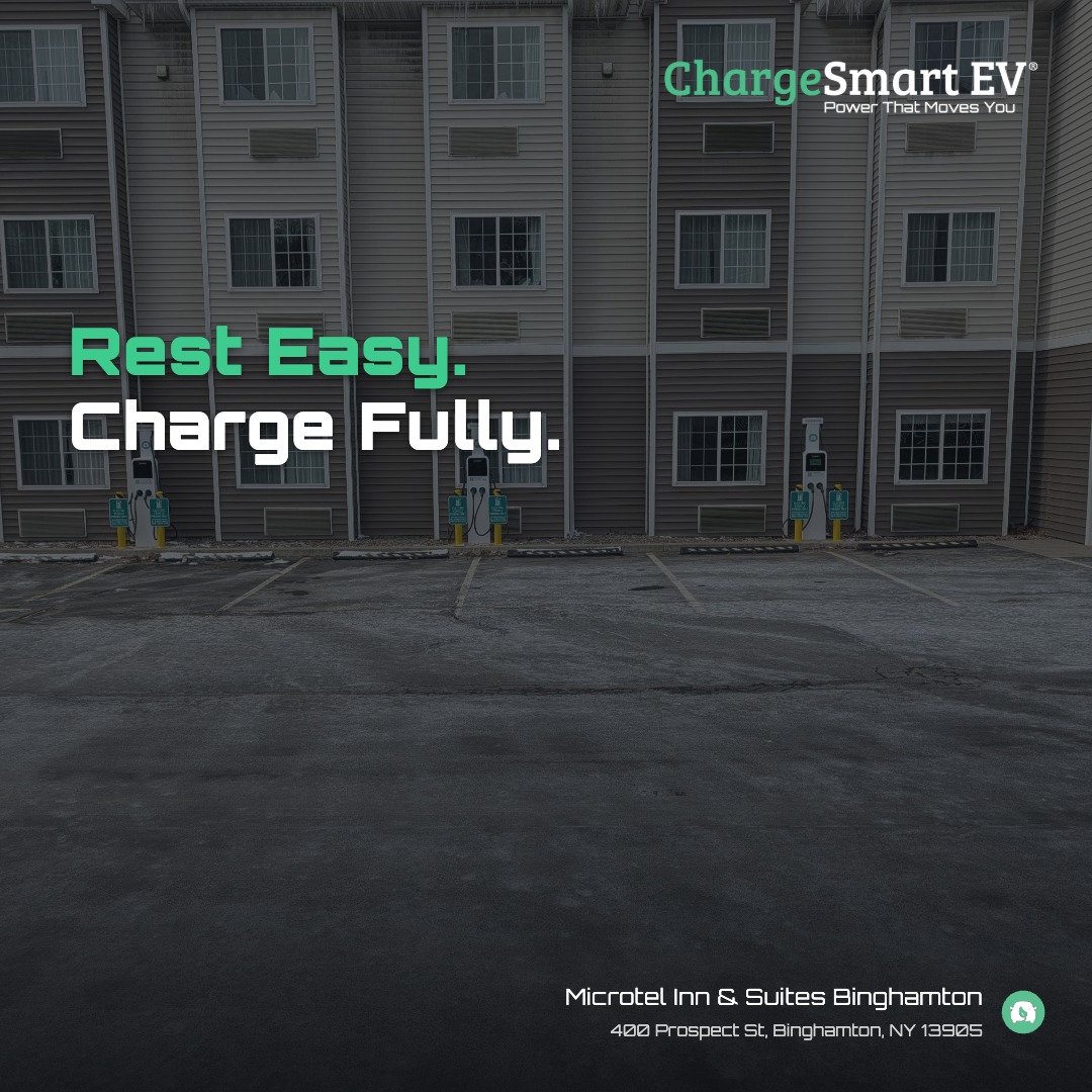 ChargeSmart EV Brings Level 2 Charging to Microtel Inn & Suites Binghamton