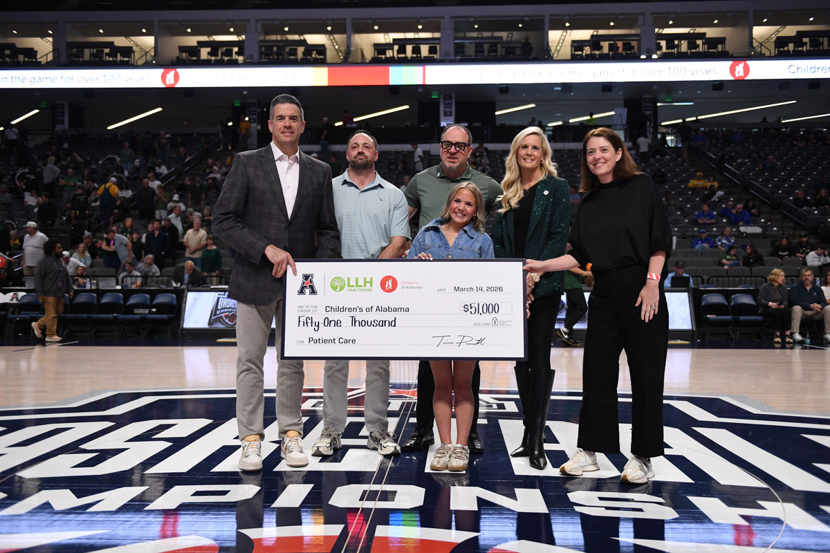 LLH Healthcare and American Conference Raise $51,000 for Children’s of Alabama During 2026 Basketball Championships