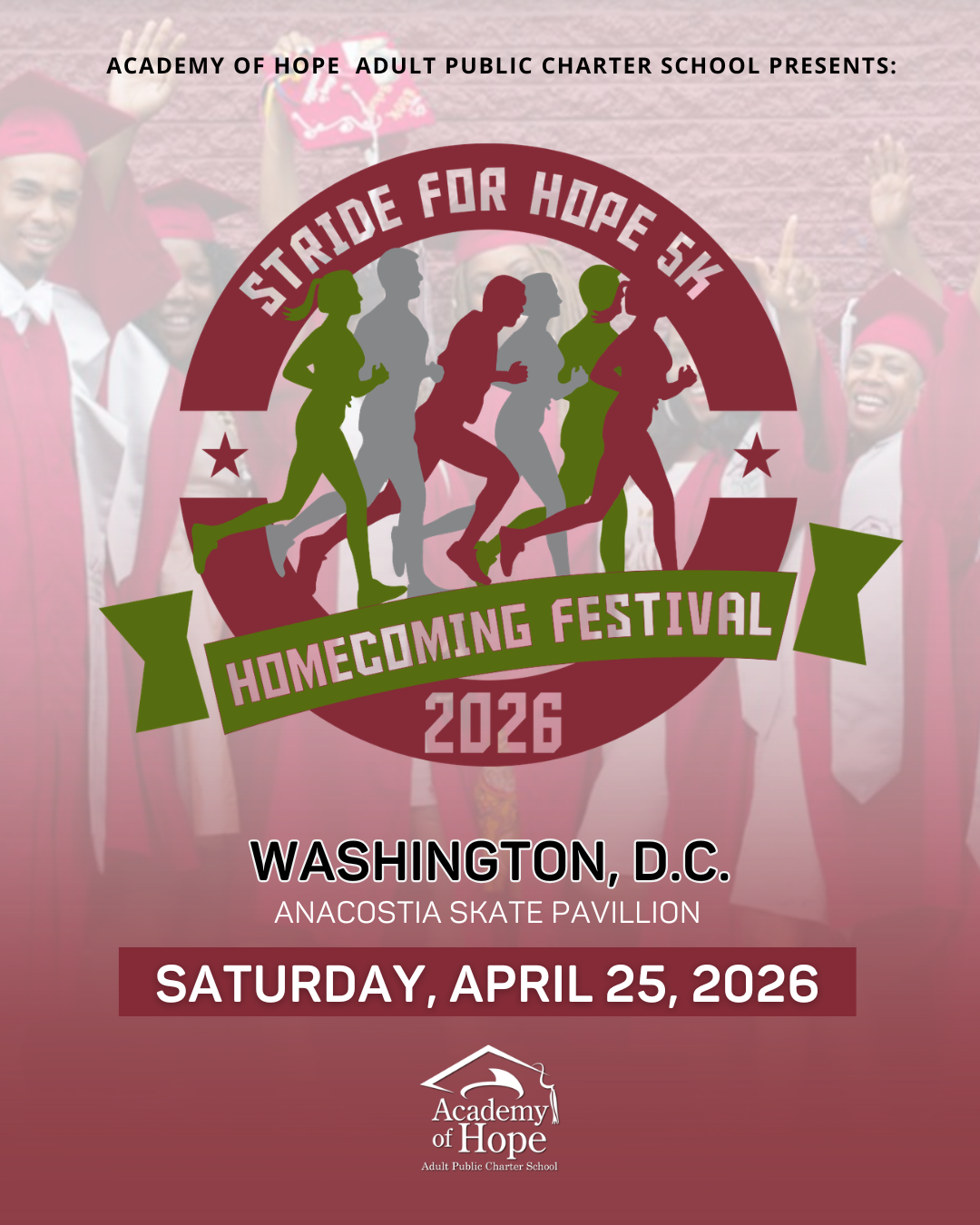 Academy of Hope Launches Inaugural “Stride for Hope 5K & Homecoming Festival” in Anacostia Park