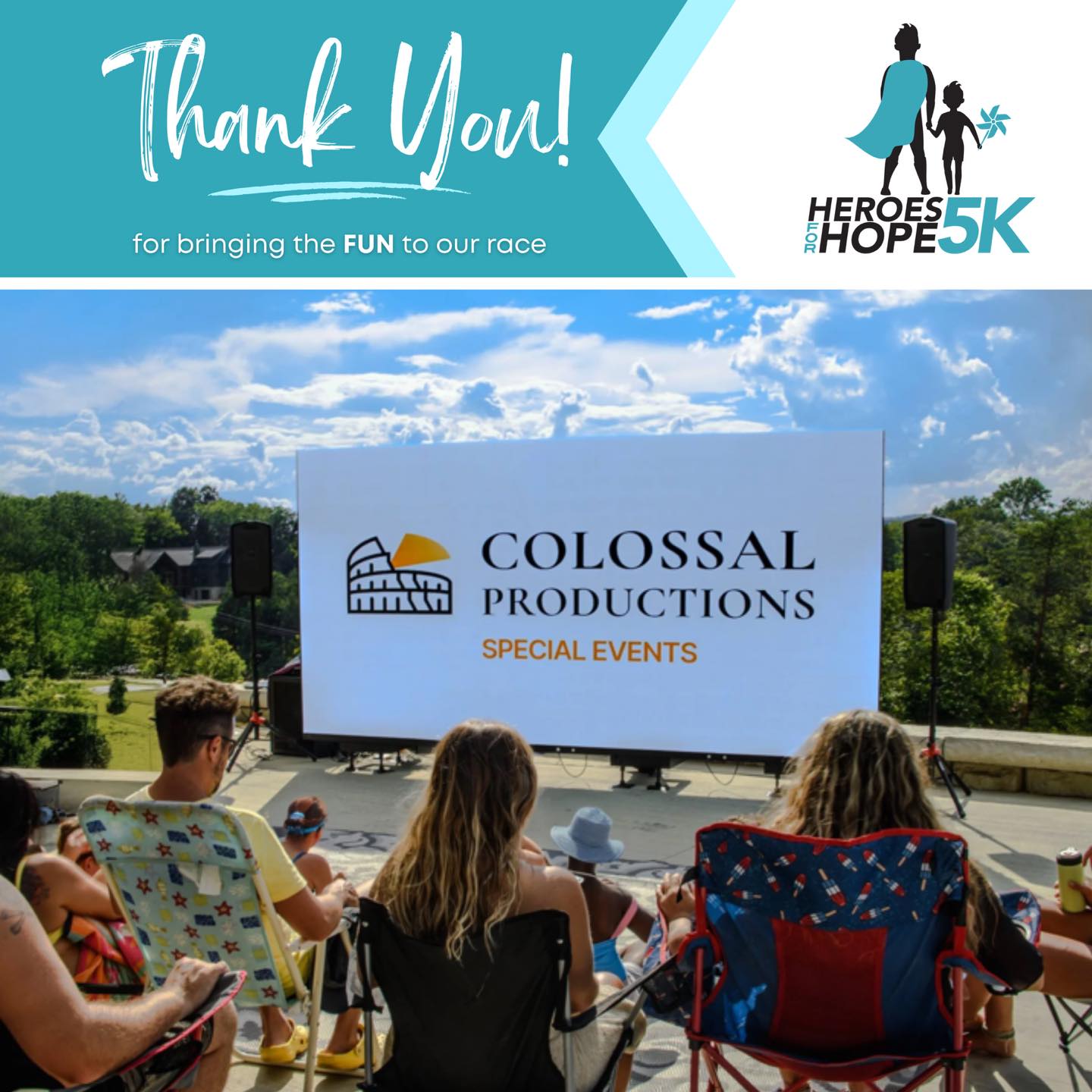 Colossal Productions Joins Heroes for Hope 5K as Superhero Sponsor to Support Child Abuse Prevention in Blount County