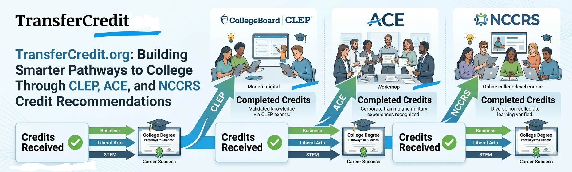 Transfer Credit: Building Smarter Pathways to College Through CLEP, ACE, and NCCRS Credit Recommendations