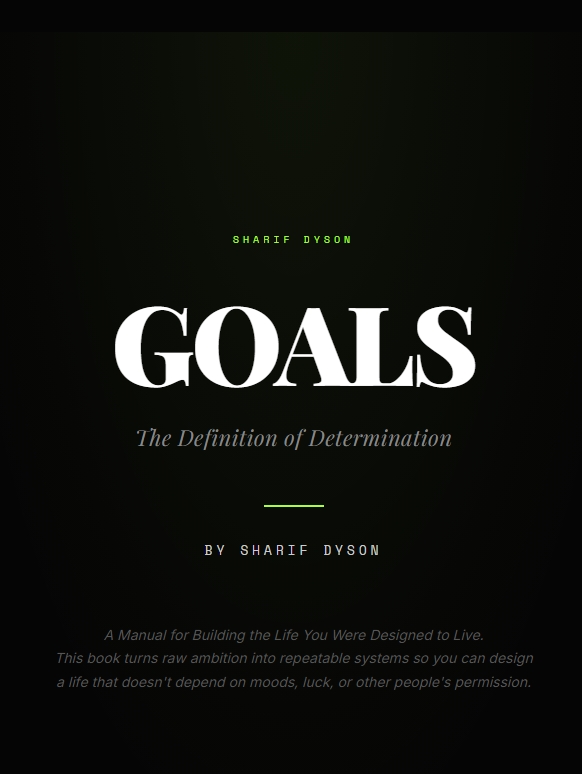SPLURJJ, LLC Releases Digital Reader Edition of "GOALS: The Definition of Determination," by Founder and Systems Builder Sharif Dyson