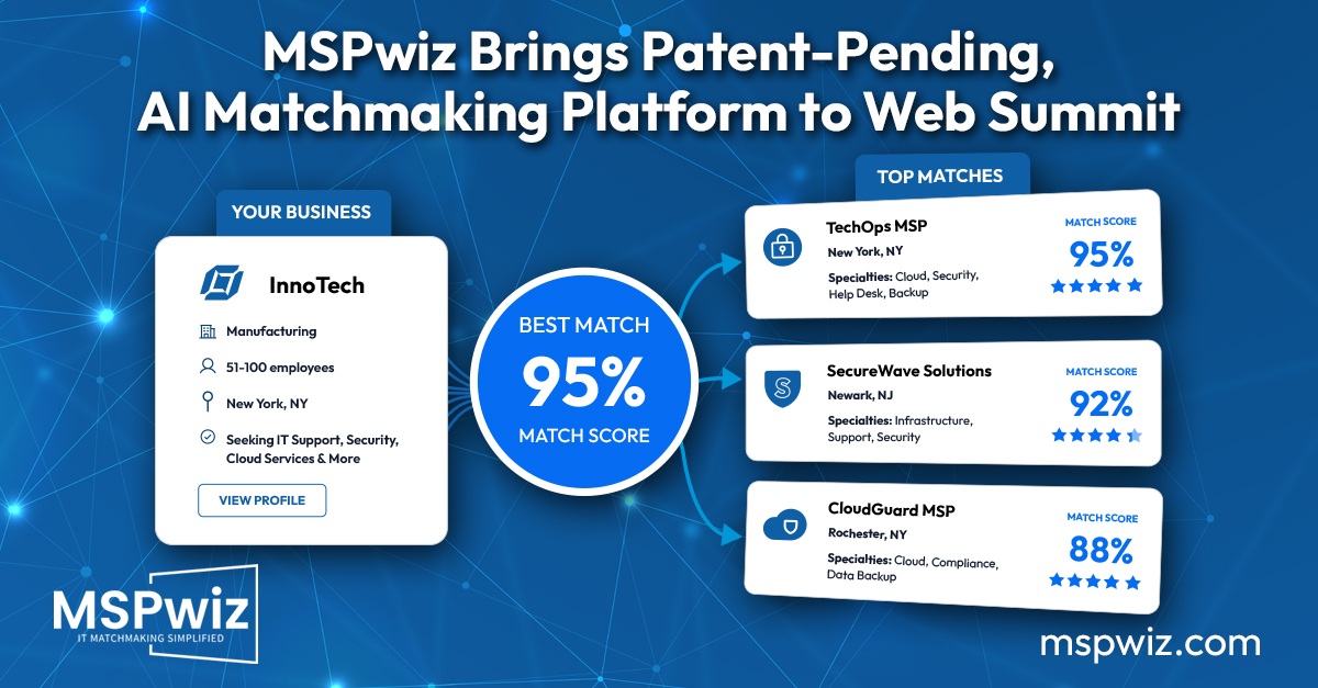 MSPwiz Brings Patent-Pending, AI Matchmaking Platform to Web Summit Vancouver Tech Conference